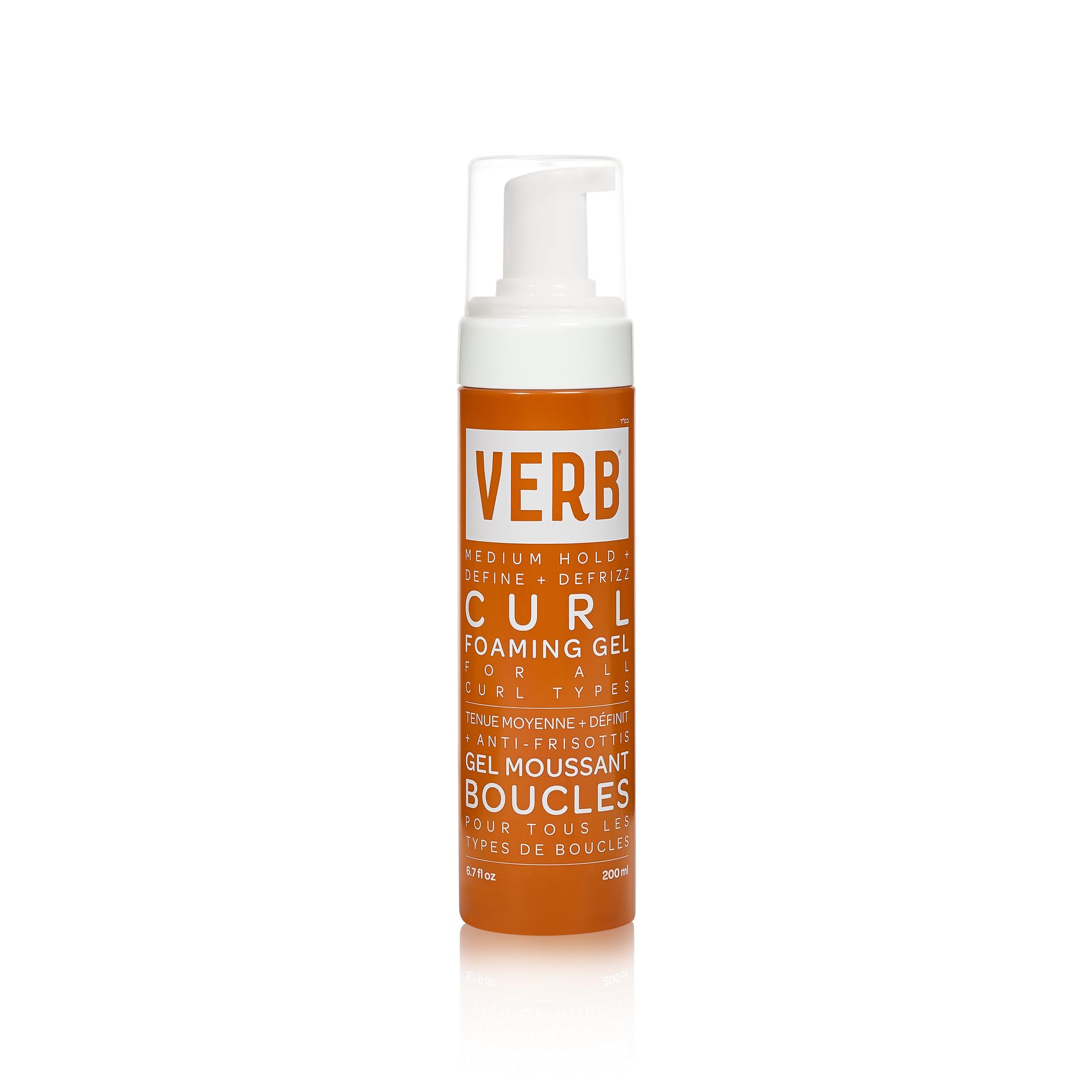 VERB Curl Foaming Gel - Frizz Control Mousse for Curl Definition - Curl Enhancing Hair Product for Medium Hold - Locking Gel for