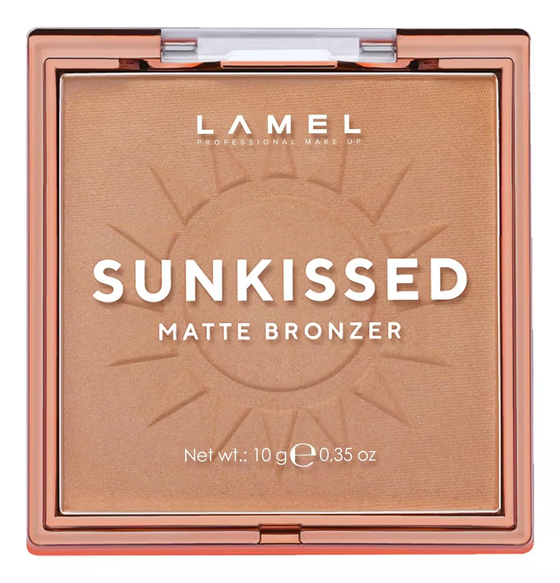 LAMEL Sunkissed Matte Bronzer Face Powder - Non-Shimmer, Long Lasting, Non-Greasy Bronzing Organic Makeup Formula - Matte Finish