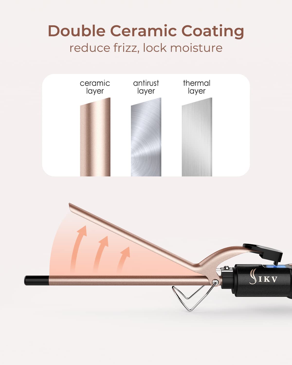 Small Curling Iron 3/8 Inch, Thin Curling Wand For Short Hair, 9Mm Long Barrel Ceramic Hair Curling Iron
