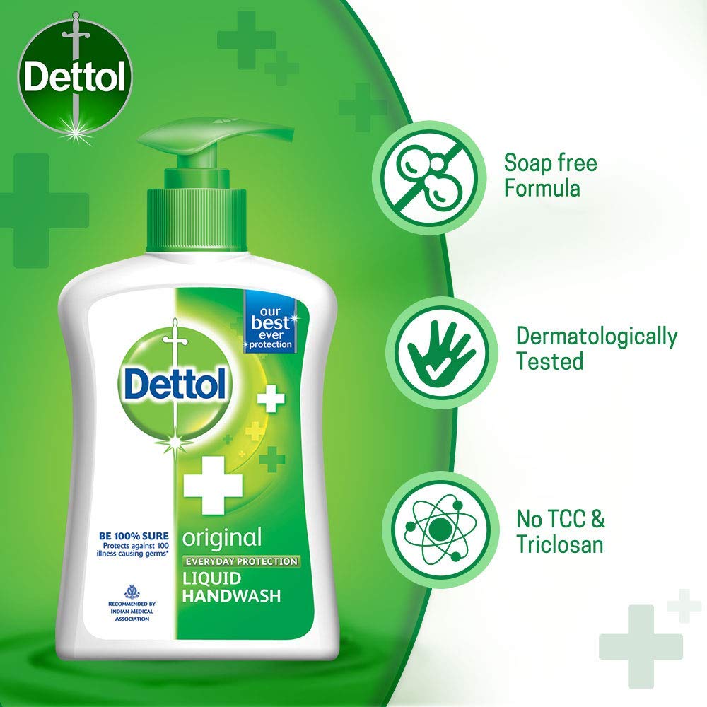 Dettol Liquid Handwash (Original) - 200 Ml With Free Liquid Handwash - 175 Ml (Any Variant)