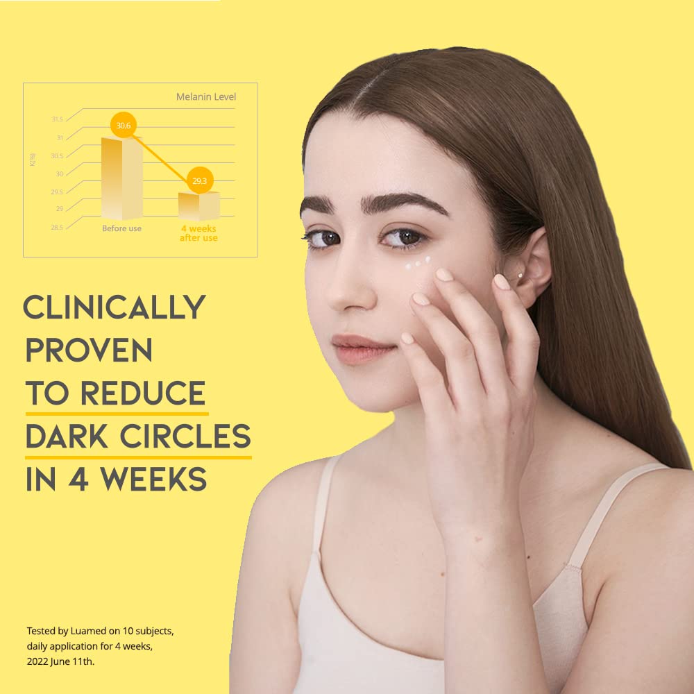 Dark Circle Remover Eye Serum, Eye Bags Treatment For Men And Women, Vitamin C, Niacinamide, Ceramide, Vegan Under Eye Treatment