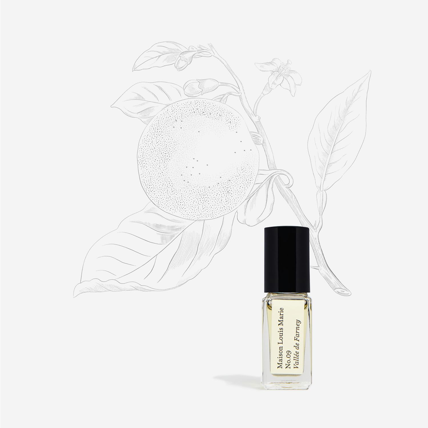 Maison Louis Marie - No.09 Vall  E De Farney Natural Roll-On Perfume Oil Sample | Luxury Clean Beauty + Non-Toxic Fragrance (0.1