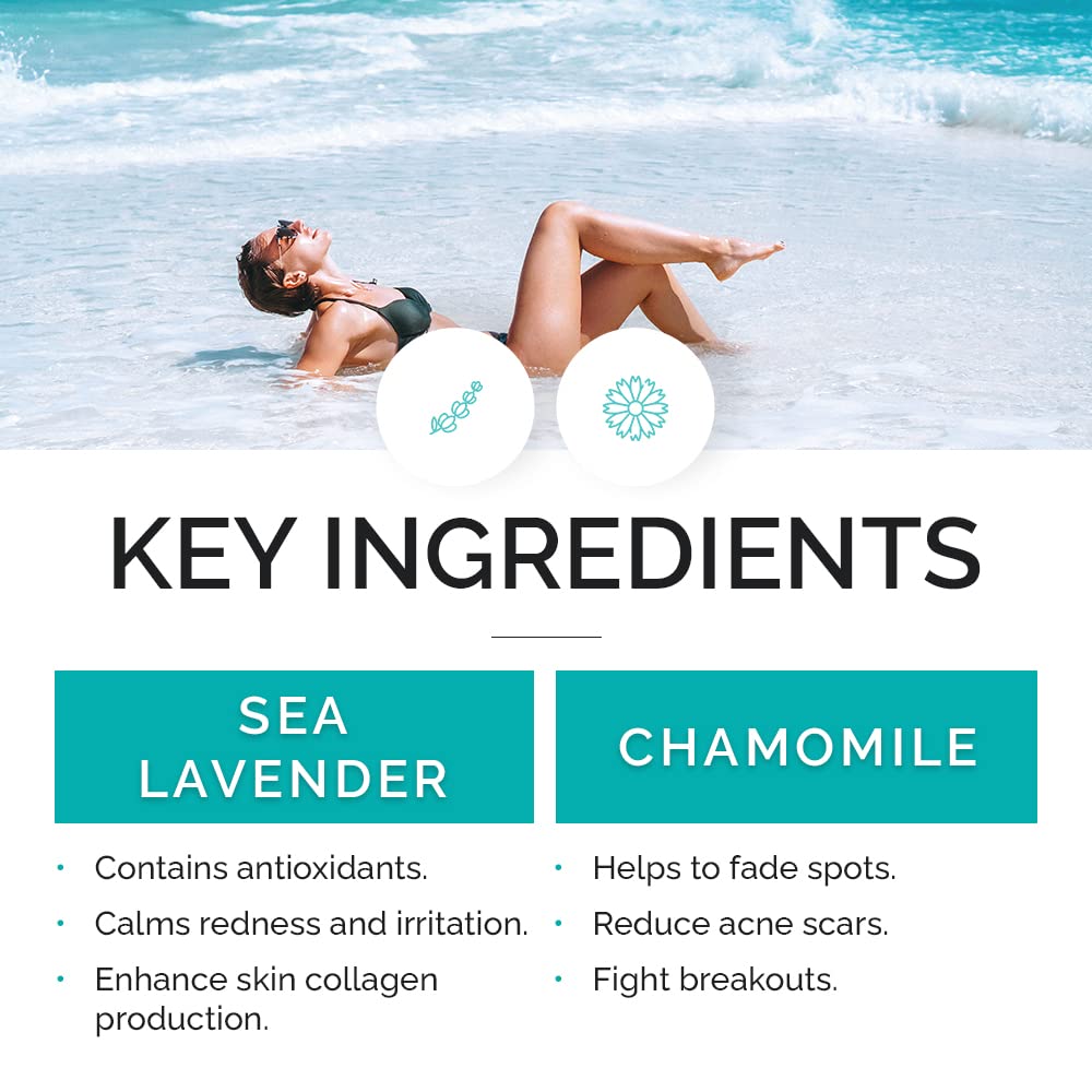 Vitamins And Sea Beauty, Hydrating Moisturizing Night Face Mask, Relaxing Overnight Facial With Sea Lavender And Chamomile, Skin
