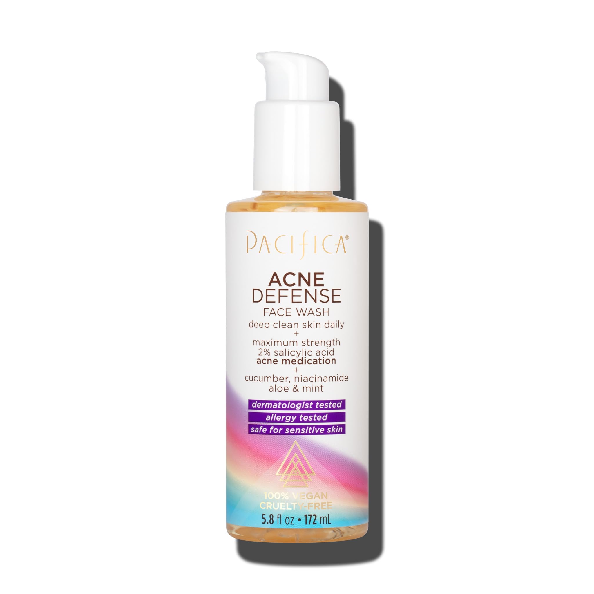 Pacifica Acne Defense Face Wash Unisex 5.8 Oz