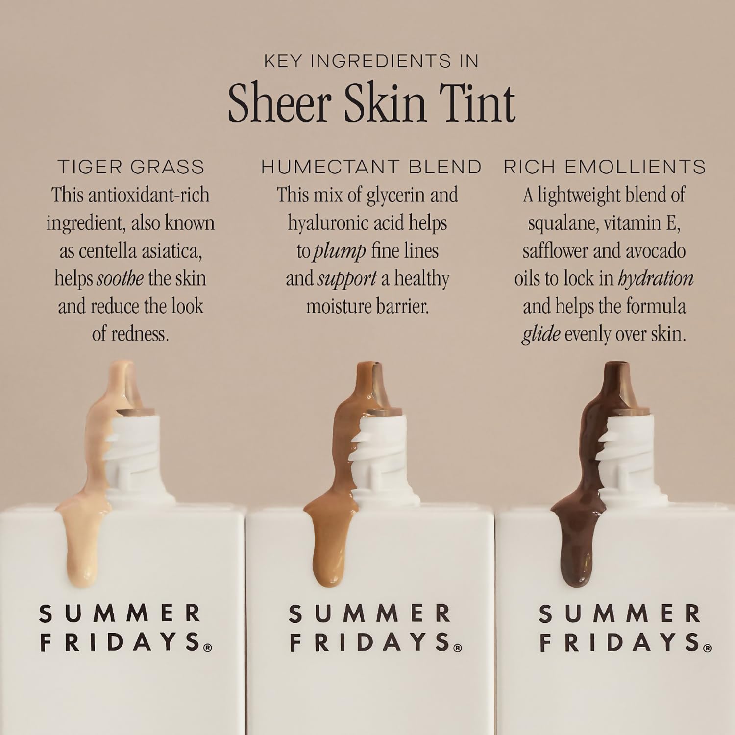 Summer Fridays Sheer Skin Tint - Tinted Moisturizer With Hyaluronic Acid - Helps Diminish Uneven Skin Tone - Sheer To Light Cove