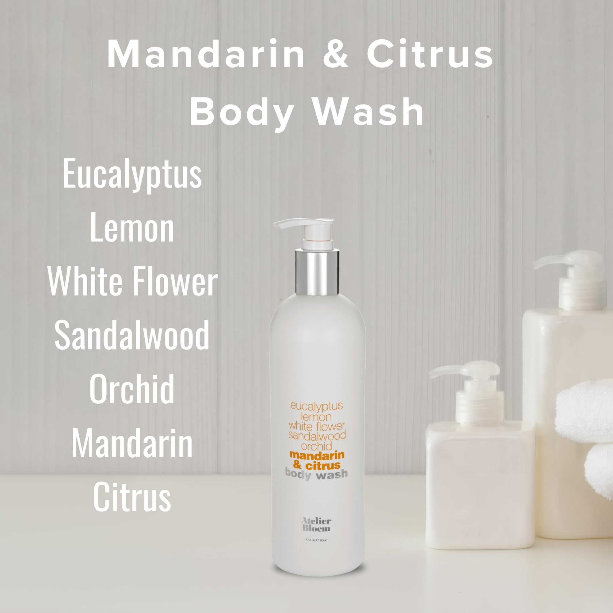 Golvveloc Atelier Bloem Mandarin & Citrus Purifying Body Wash - 16 Oz.