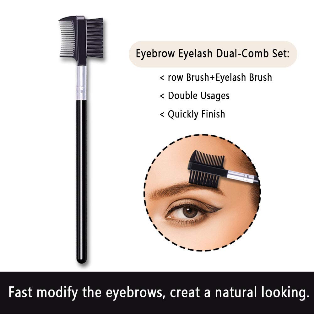 1 Pcs Eyelash Comb And Eyebrow Brush Comb, Eyebrow Eyelash Brush Makeup Tool For Eyelashes Extension (1 Count (Pack Of 1))