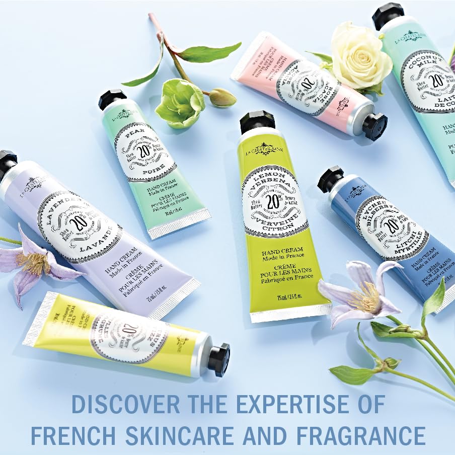 La Chatelaine 20% Shea Butter Hand Cream Travel Size Tin, Gift Set For Women, Nourishing Hand-Care Set For Mother'S Day (Coconut