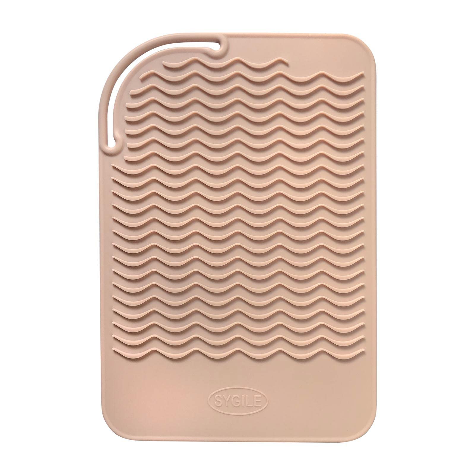 Sygile 11'' X 7.5'' Larger Size Heat Resistant Silicone Travel Mat, Anti-heat Pad for Hair Straighteners, Curling Irons, Flat Ir