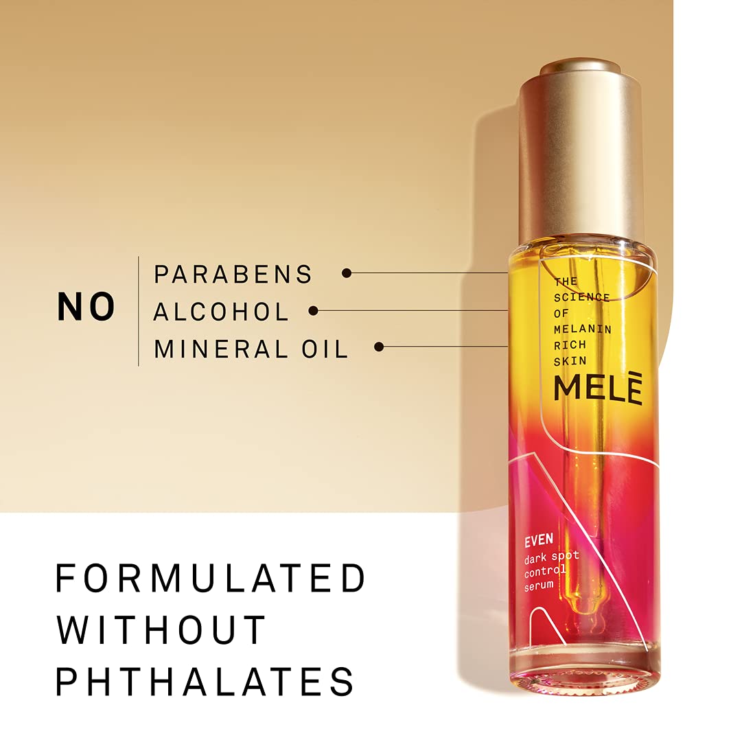 Mele Even Dark Spot Visibly Reduces Dark Spots, Uneven Tone, And Signs Of Aging Control Serum With Niacinamide, Vitamin E, And P