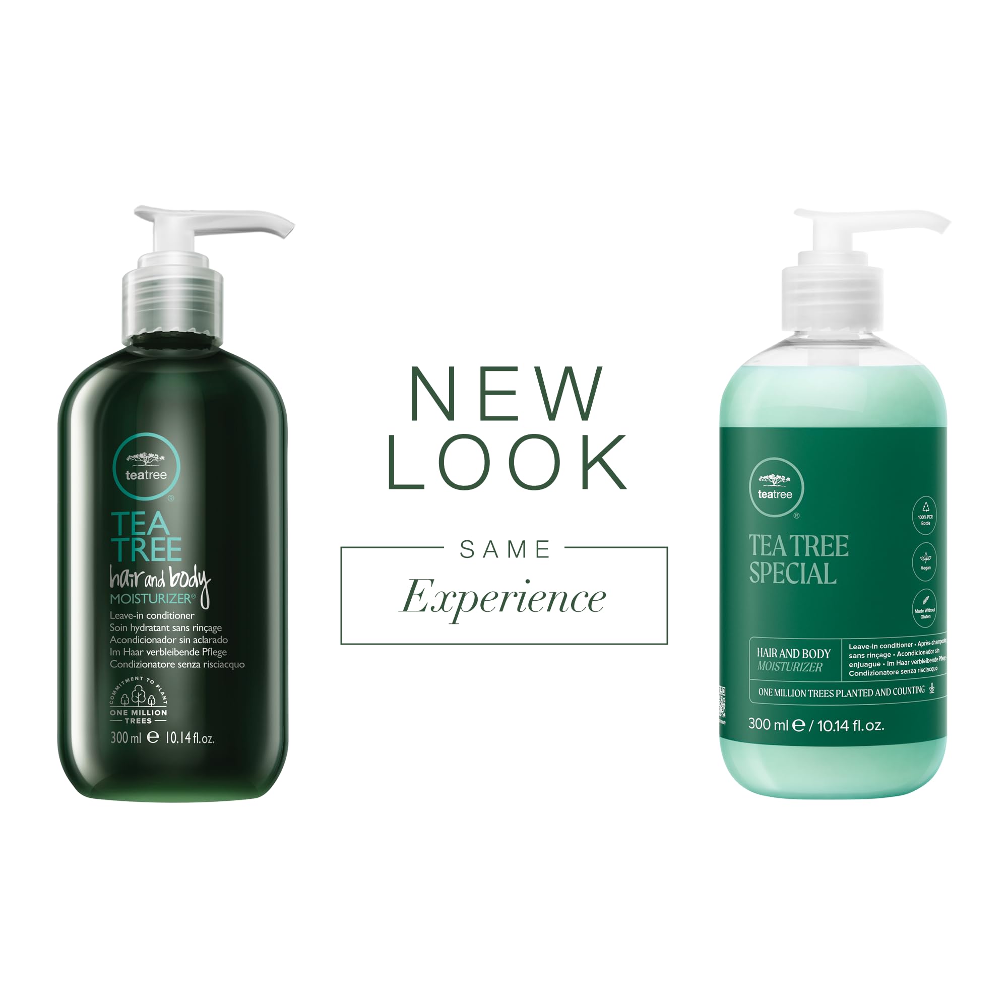 Tea Tree Hair And Body Moisturizer Leave-In Conditioner, Body Lotion, After-Shave Cream, For All Hair + Skin Types, 10.14 Fl. Oz