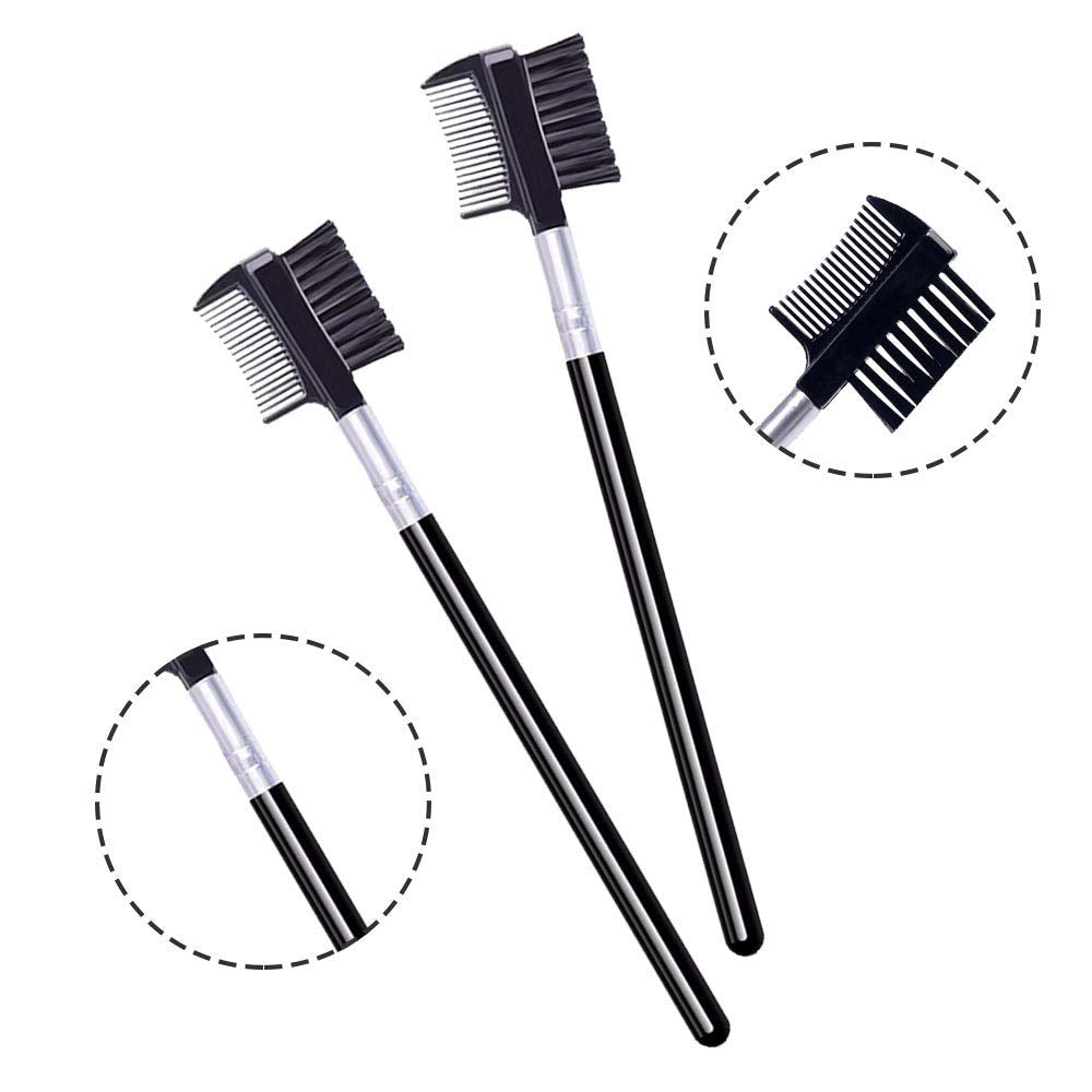1 Pcs Eyelash Comb And Eyebrow Brush Comb, Eyebrow Eyelash Brush Makeup Tool For Eyelashes Extension (1 Count (Pack Of 1))