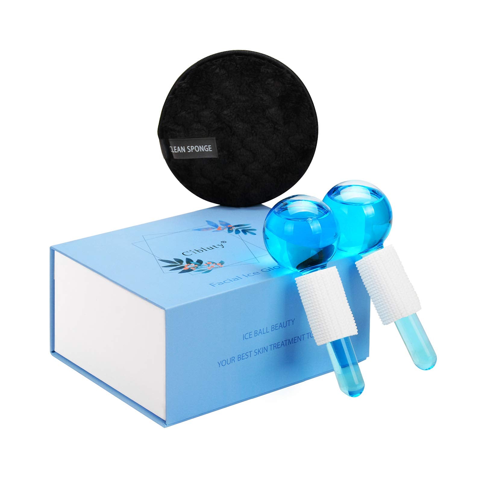 Cibluty Ice Globes For Facial, 2 Pcs Facial Globes For Massage Tool, Facial Roller Cold Skin Massagers, Tighten Skin, Reduce Puf