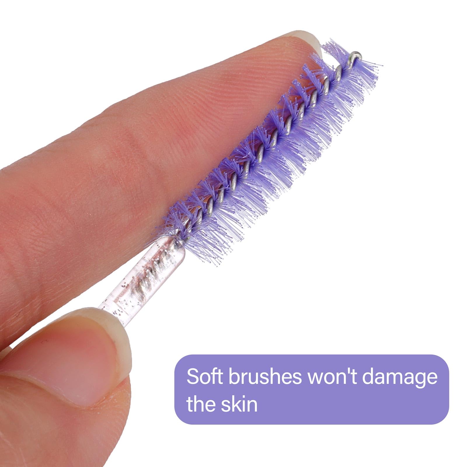 1000 Disposable Mascara Wands Eyelash Brushes Spoolies For Eyebrow Eye Lash Extension Crystal Multicolor