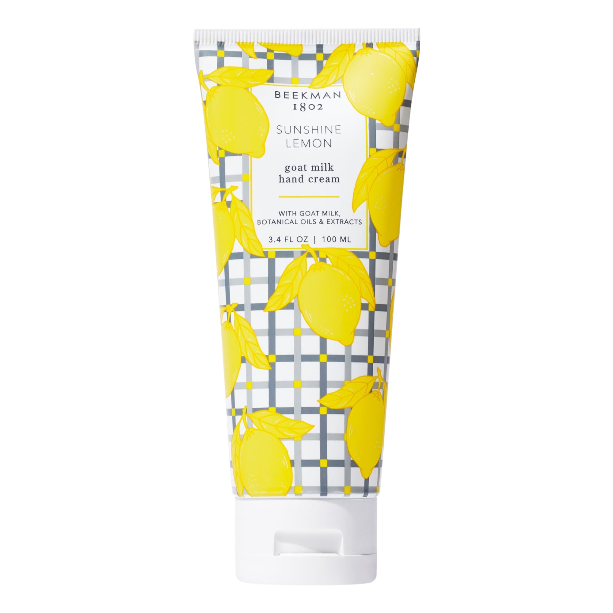 Beekman 1802 Sunshine Lemon Hand Cream - Scented - 3.4 fl oz - Nourishes, Hydrates & Repairs - With Goat Milk, Shea Butter & Gly