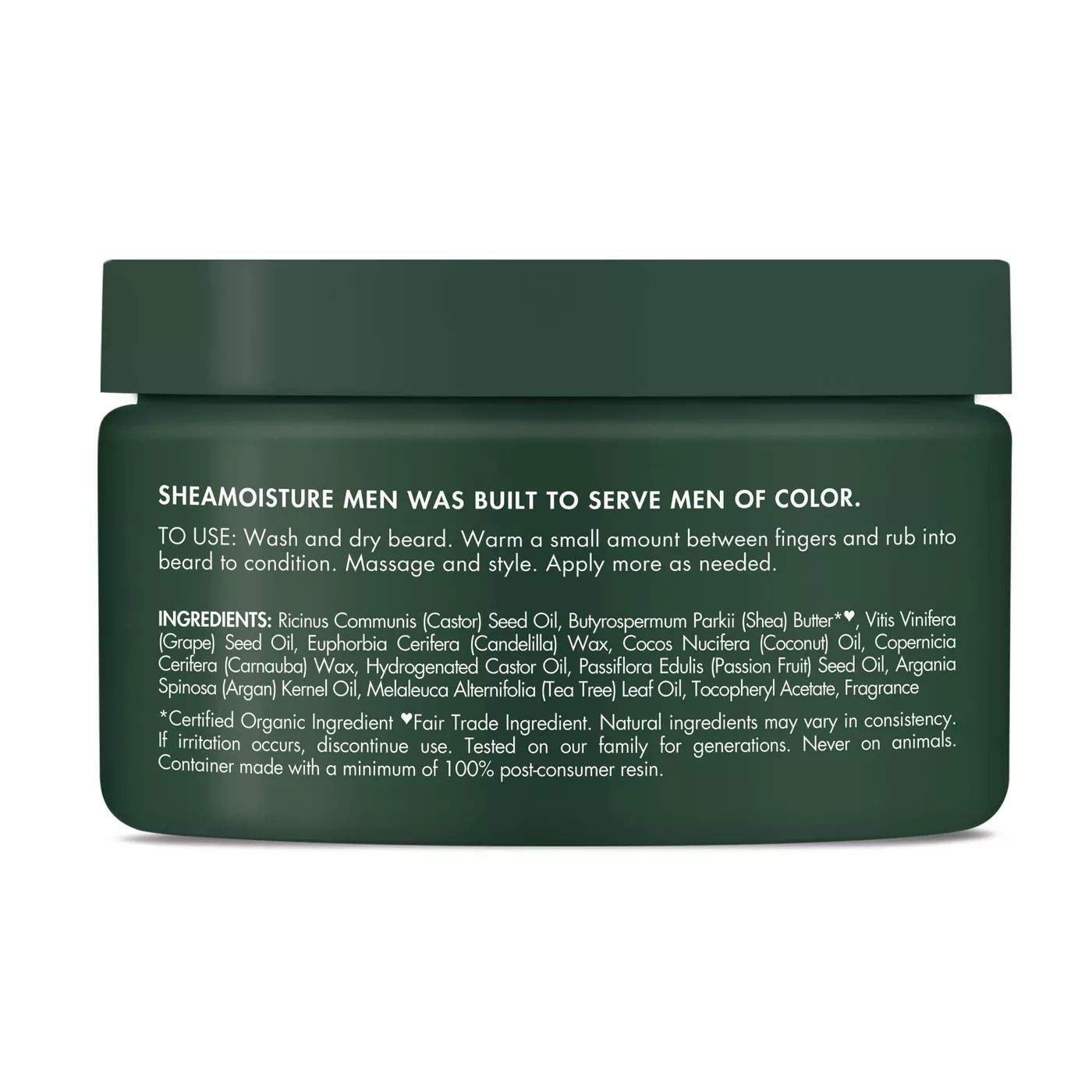 Shea Moisture Mens Beard Balm, All Natural Ingredients, Made With Maracuja Infused Shea Butter, Shape-Smooth & Define, 4 Ounce (