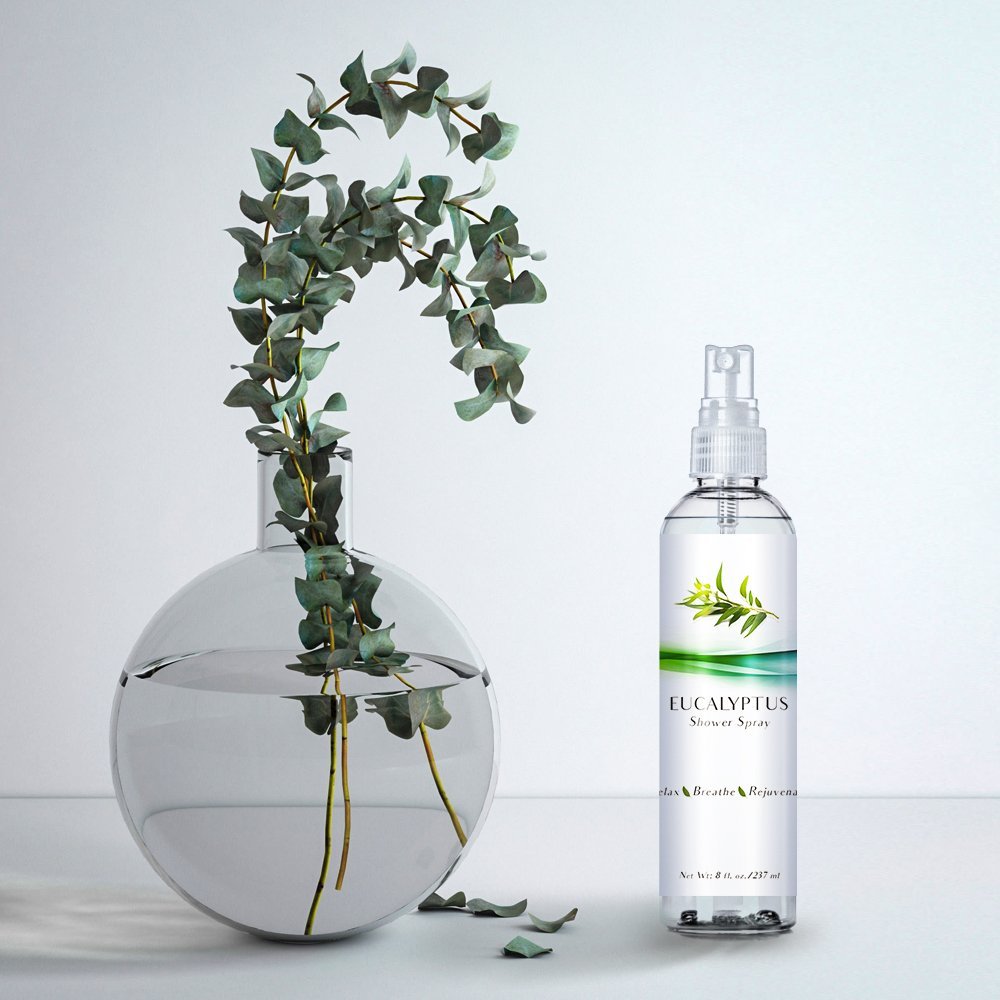 Luxury Eucalyptus Shower Spray, Best Eucalyptus Shower Mist For Spa Room, Showers And Baths (Eucalyptus, 8Oz)
