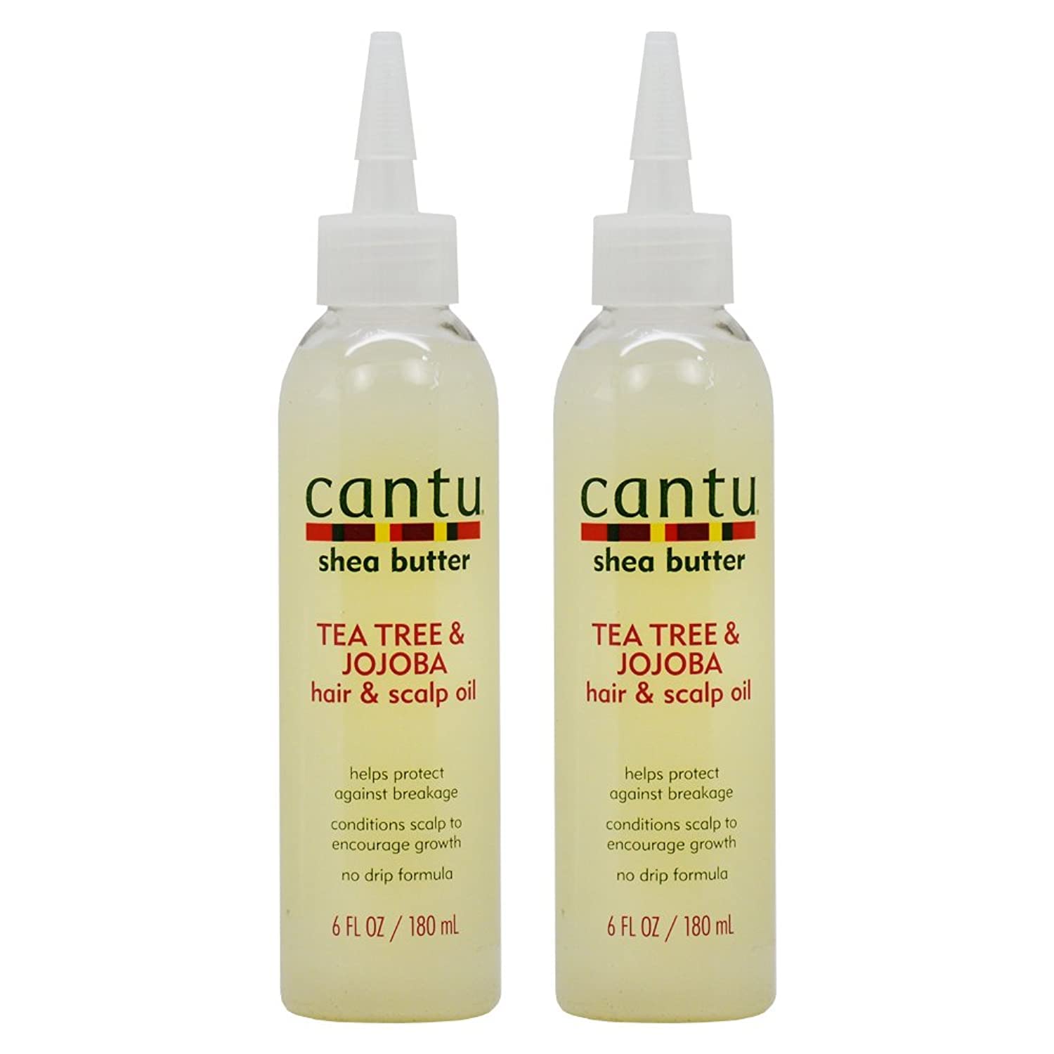 Cantu Shea Butter Tea Tree & Jojoba Hair & Scalp Oil 6 Ounce (180Ml) (2 Pack)