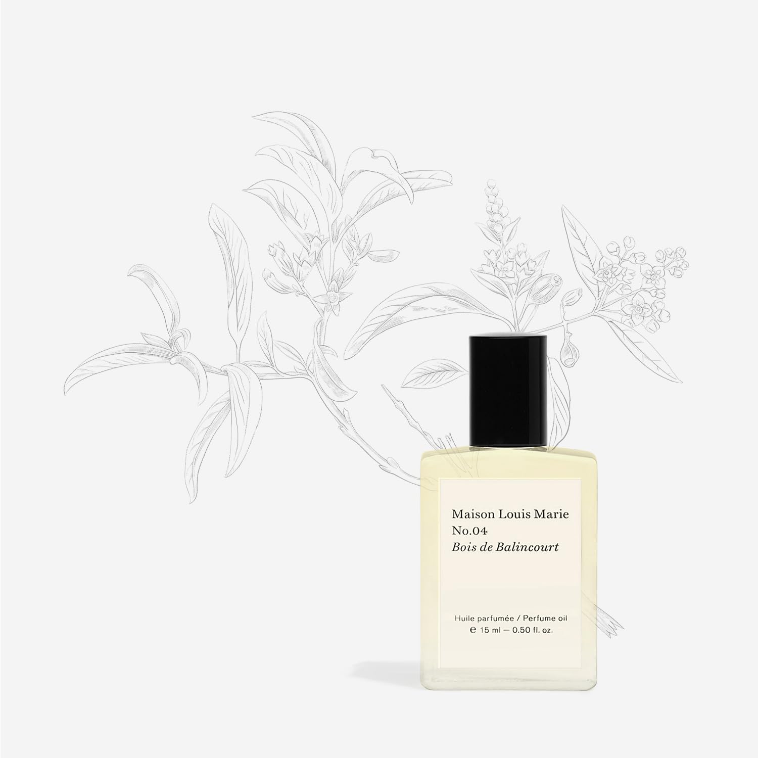 Maison Louis Marie - No.04 Bois De Balincourt Natural Roll-On Perfume Oil | Luxury Clean Beauty + Non-Toxic Fragrance (0.5 Fl Oz
