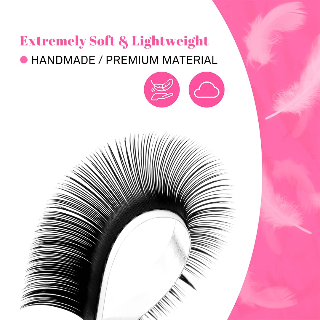 Tdance Cashmere Lash Extensions Super Soft Classic Lash Extensions 0.05Mm Thickness D Curl Single Length 11Mm Volume Lash Extens
