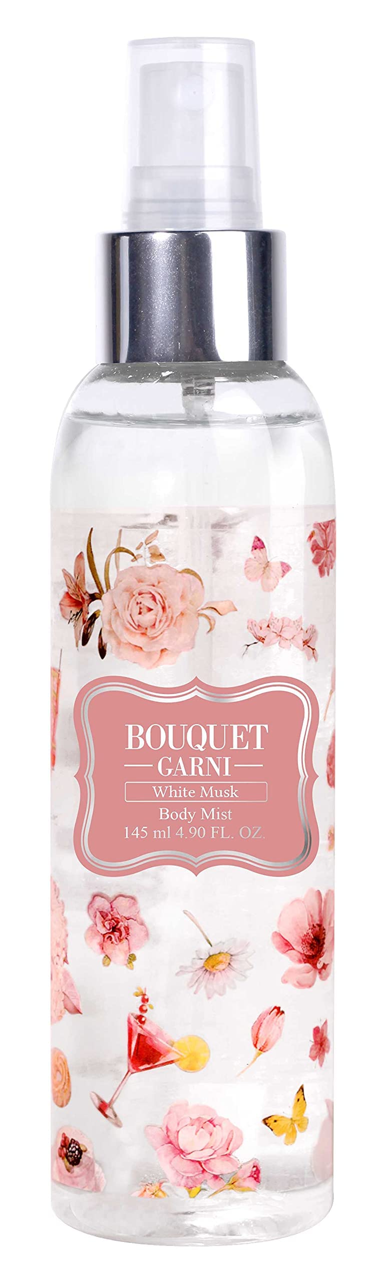 Bouquet Garni Body Mist White Musk Fragrance - Long-lasting Moisture & Fragrance, Mist for Women, Low Irritation (Containing Vit
