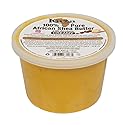 Kuza 100% Pure African Shea Butter with Borututu, Yellow Creamy - 15oz. - Moisturizer for Hair, Skin & Nails