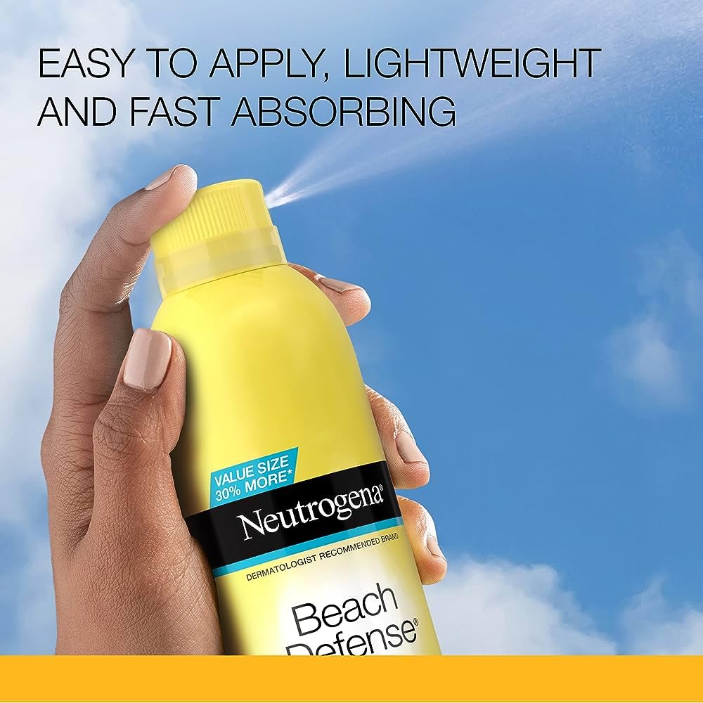 Neutrogena Beach Defense Spf 60+ Sun Care Aerosol Spray, Unscented, 8.5 Fl Oz