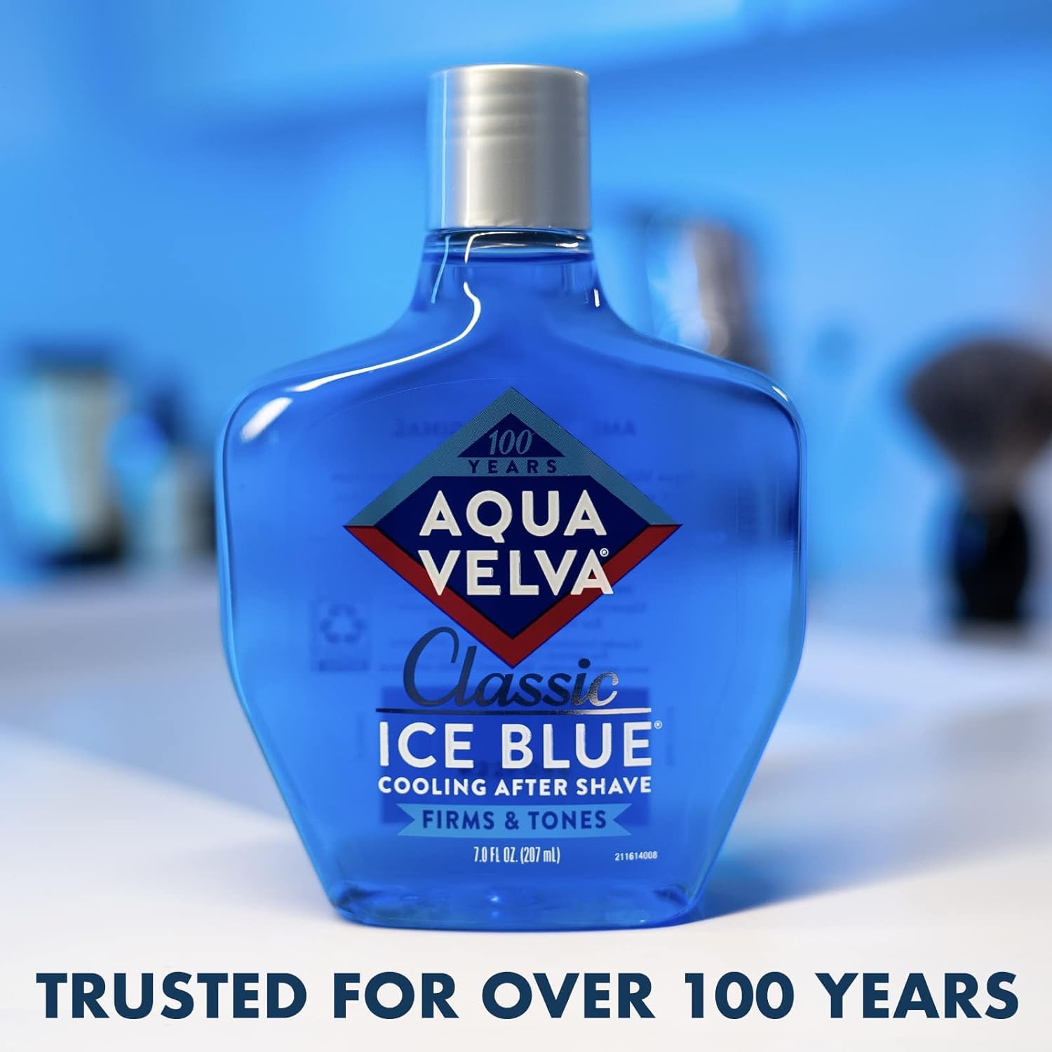 Aqua Velva After Shave, Classic Ice Blue, Soothes, Cools, And Refreshes Skin, 7 Ounce - Pack Of 2