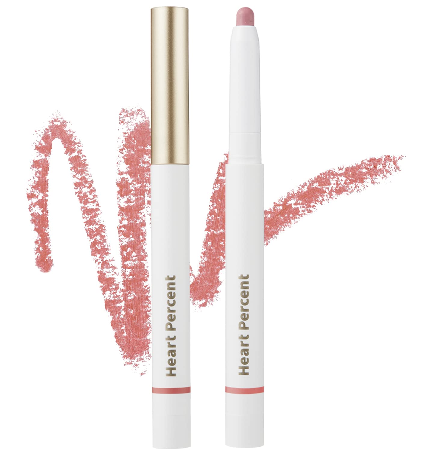Heart Percent Dote On Mood Lip Pencil, Long-Lasting Creamy Lip Crayon Smooth Color Liner Retractable Lipstick Pencil 0.8G, #07.