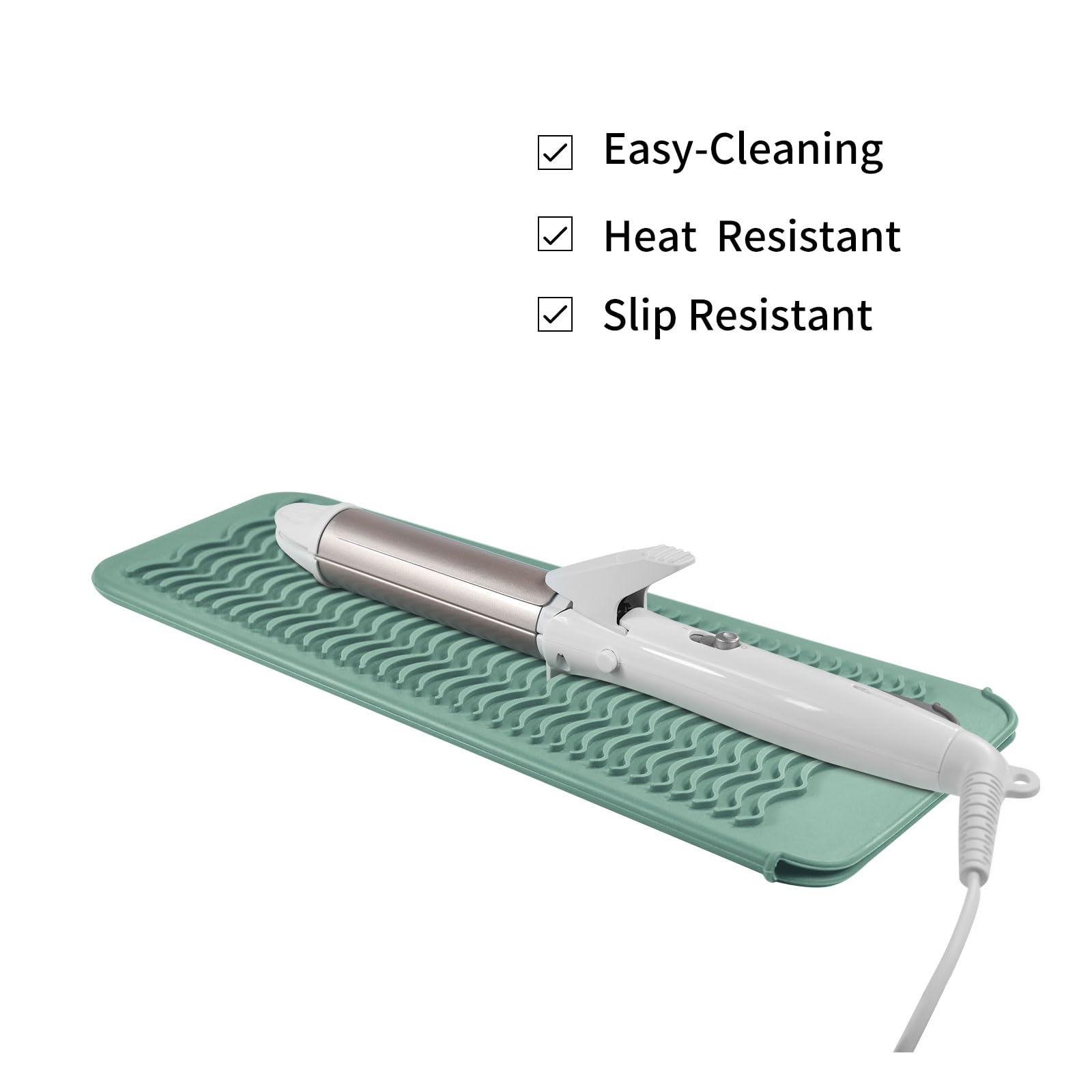 Eiokit Silicone Heat Resistant Travel Mat Pouch For Hair Straighteners, Curling Wands, Flat Irons, And Styling Tools