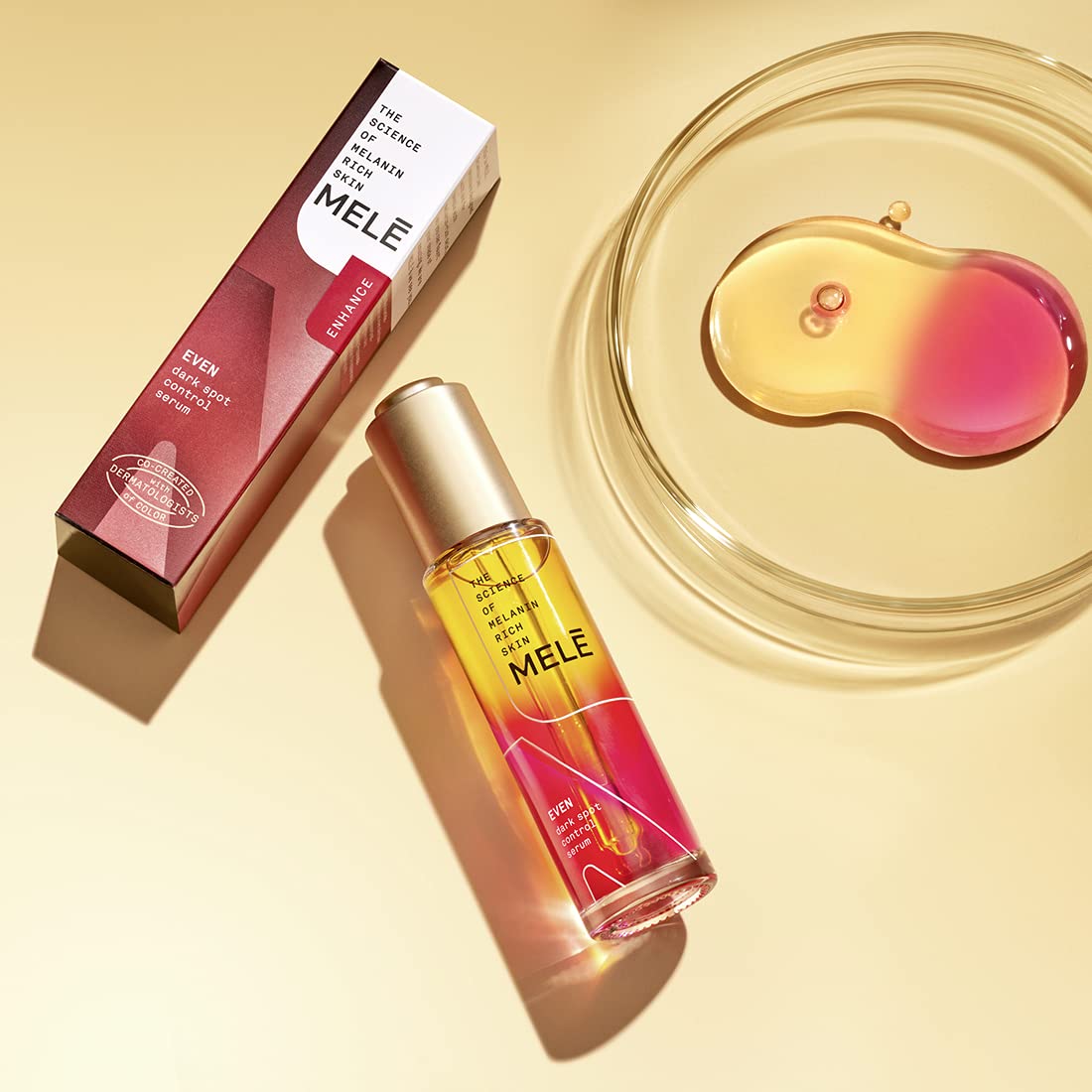 Mele Even Dark Spot Visibly Reduces Dark Spots, Uneven Tone, And Signs Of Aging Control Serum With Niacinamide, Vitamin E, And P