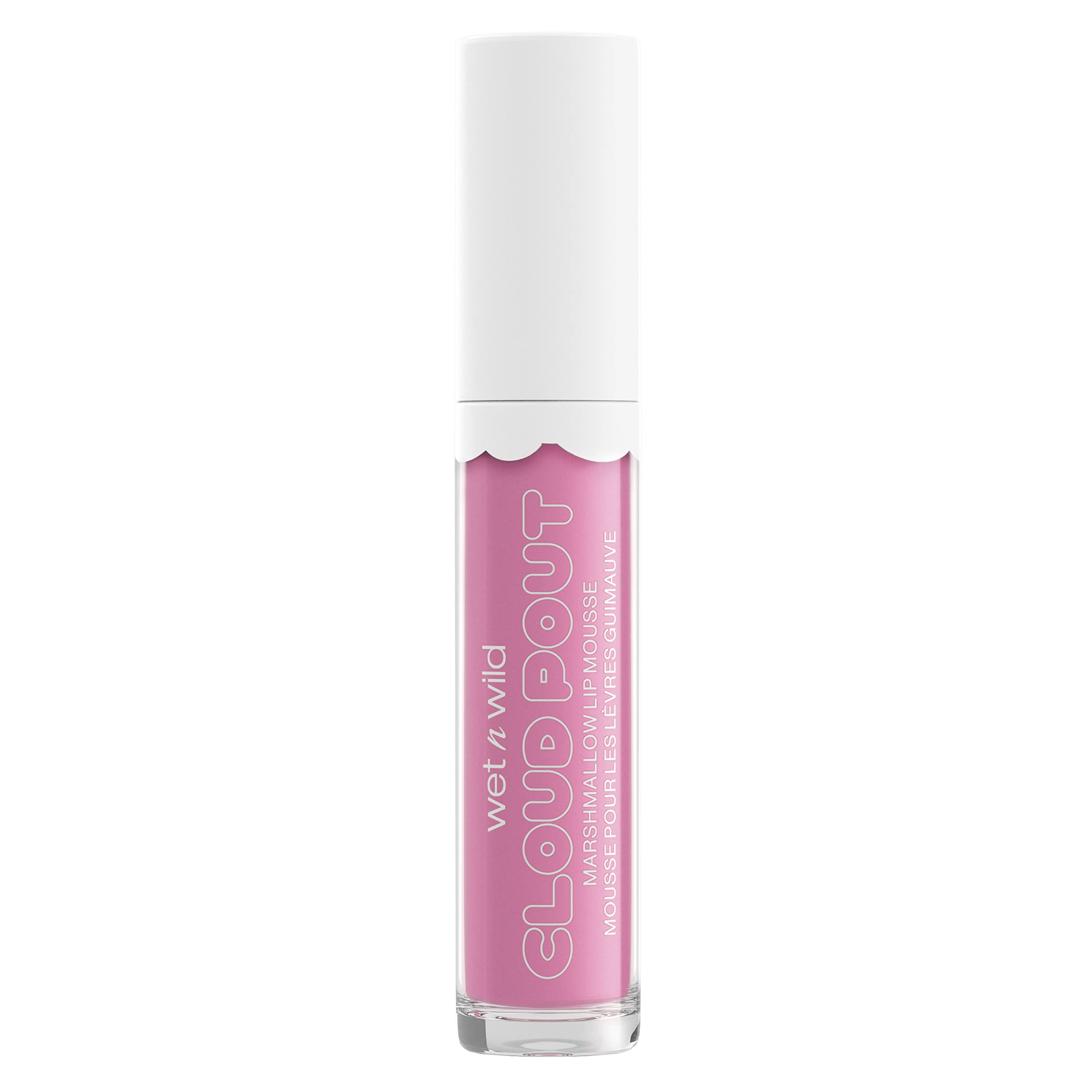 Wet N Wild Liquid Lipstick Cloud Pout Marshmallow, Pink Cotton Candy Skies | Matte Lip Cream Mousse | Argan Oil | Vitamin E