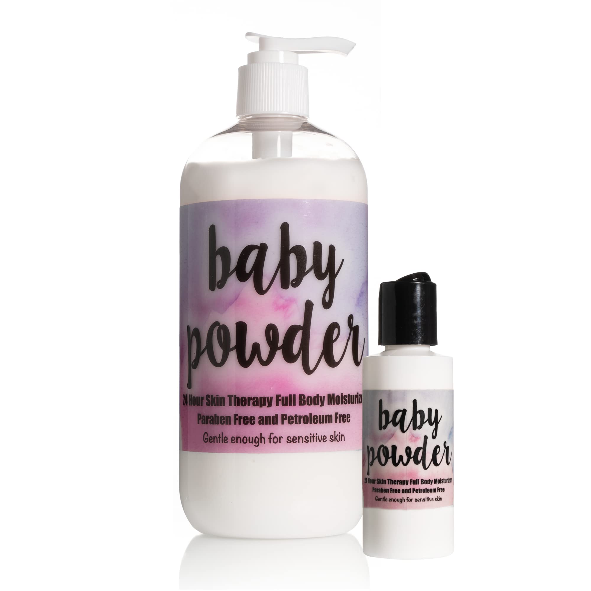 The Lotion Company 24 Hour Skin Therapy Lotion, Baby Powder Fragrance, Full Body Moisturizer, W/ Aloe Vera, Paraben Free, Made I