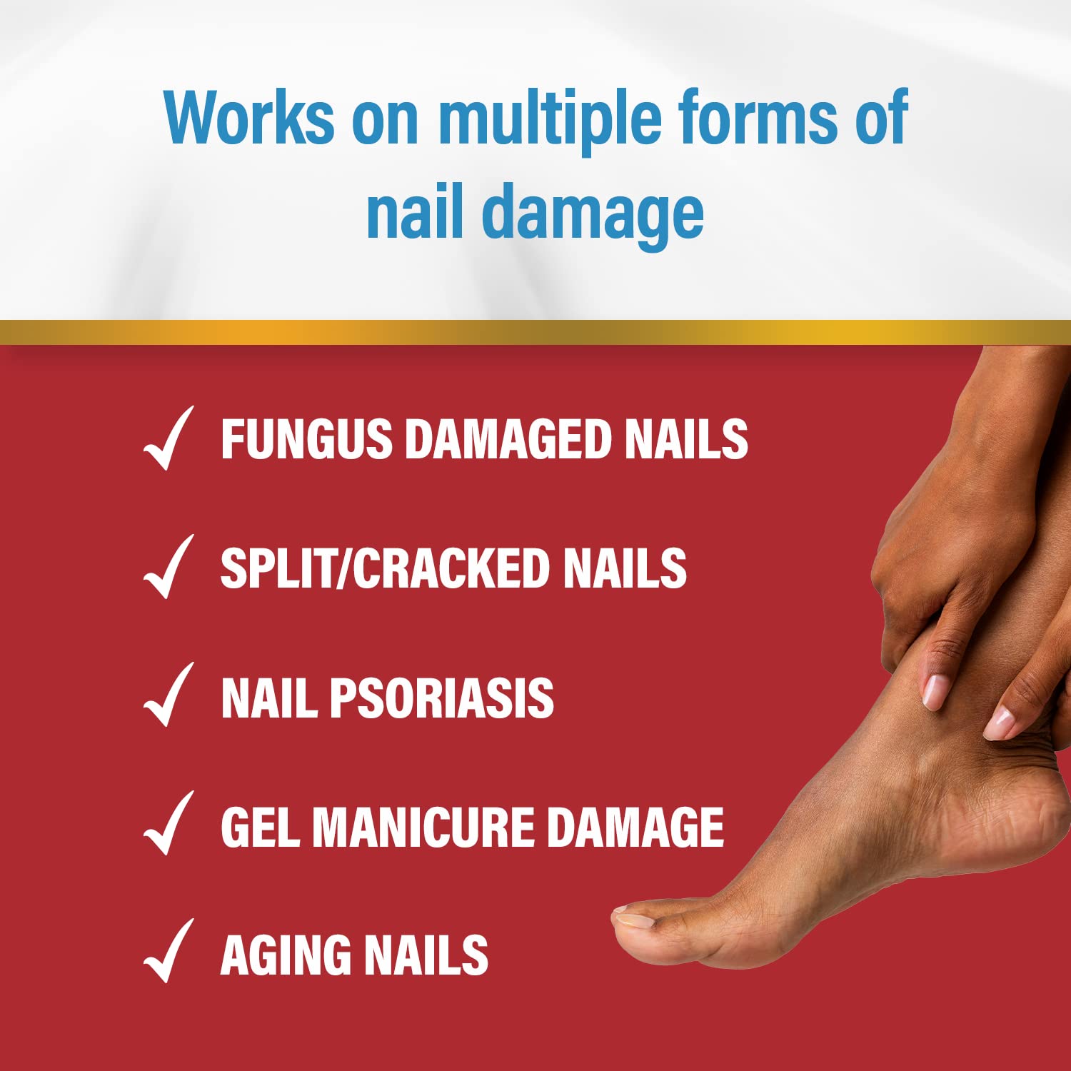 Kerasal Multi-Purpose Nail Repair Solution for Discolored & Damaged Nails, 0.43 fl oz - Effective Nail Treatment