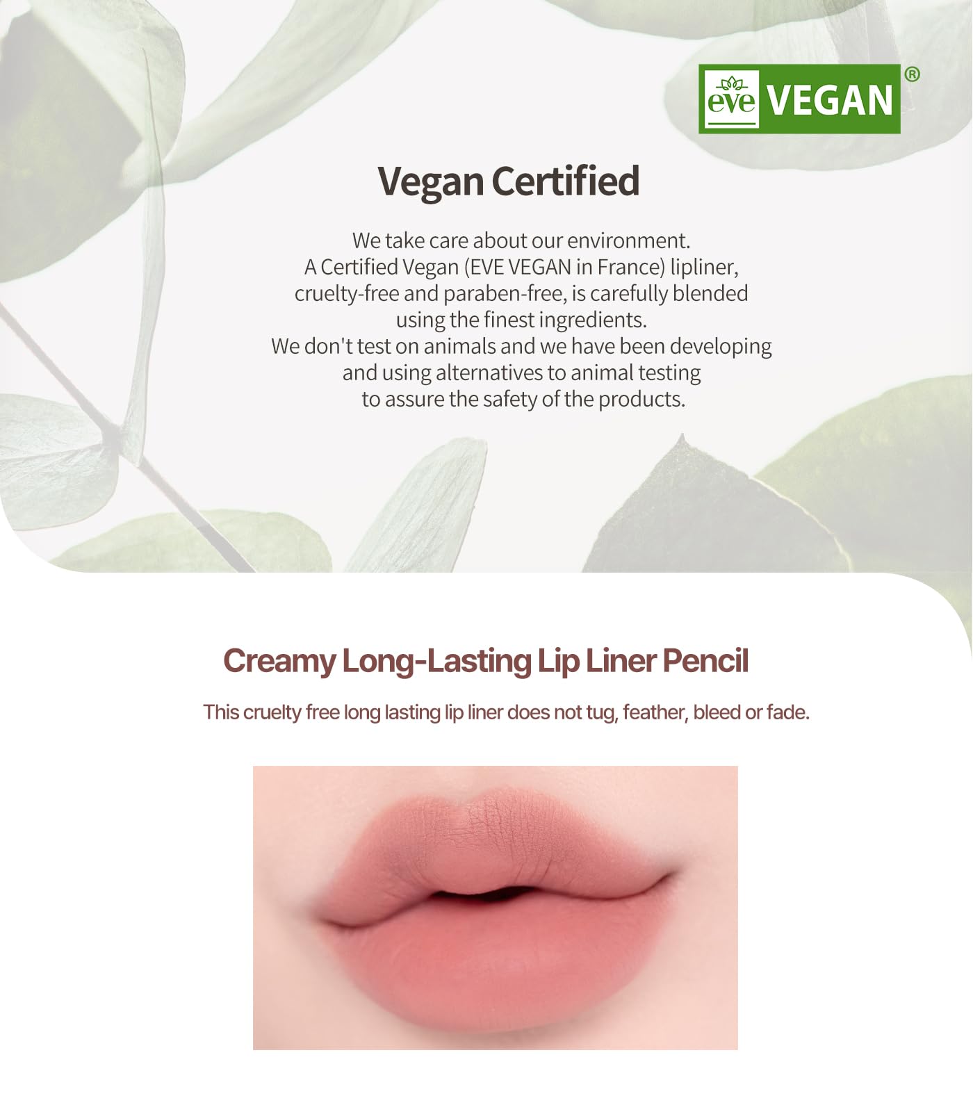 Heart Percent Dote On Mood Lip Pencil, Long-Lasting Creamy Lip Crayon Smooth Color Liner Retractable Lipstick Pencil 0.8G, #05.