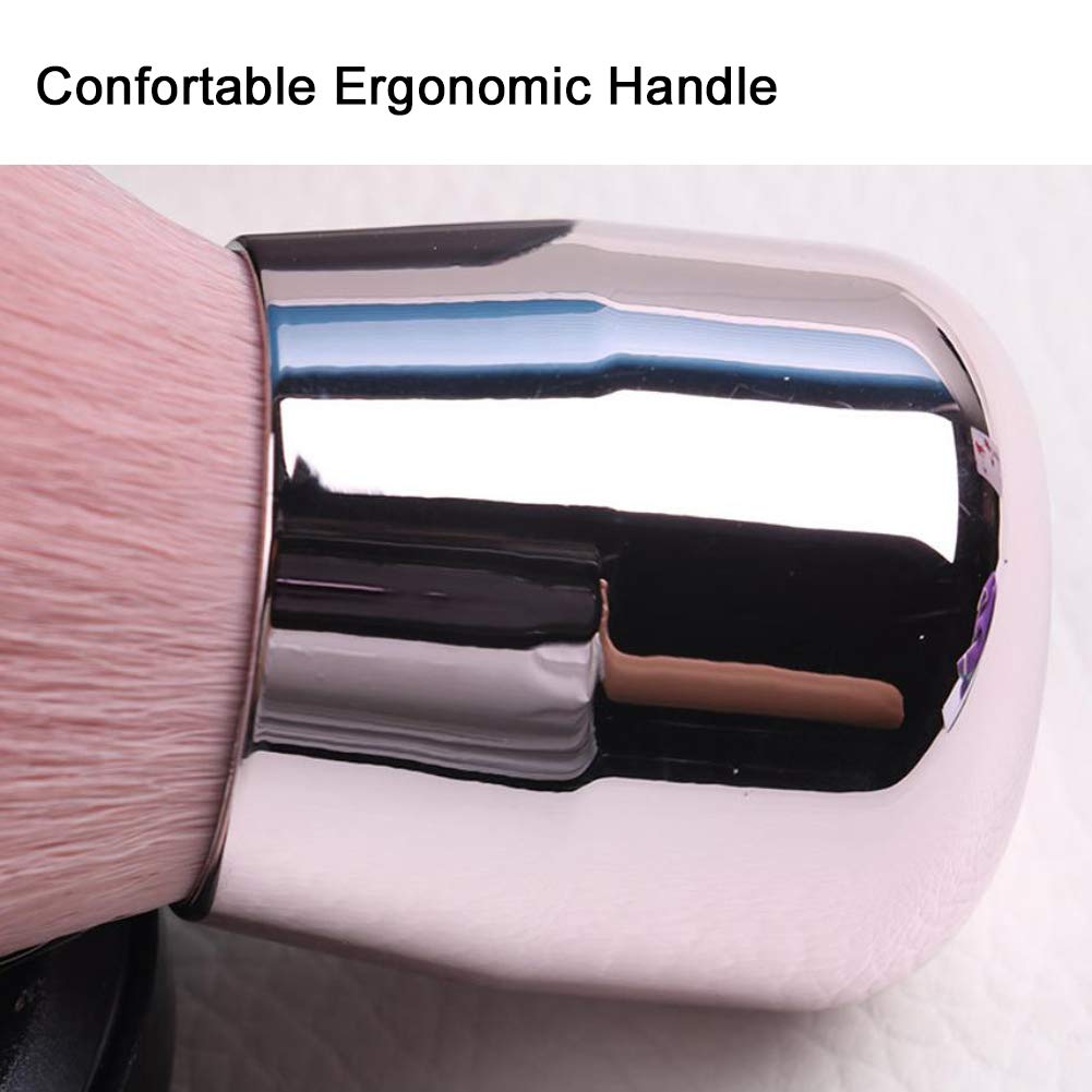 Josalinas Kabuki Foundation Makeup Brushes Round Top For Face Blusher Liquid Powder Blend And Contour Tool And Mineral Bb Cream,
