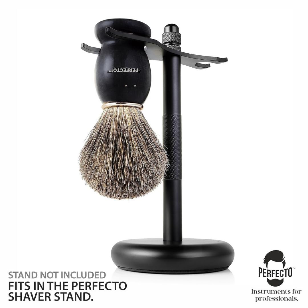 Perfecto Synthetic Bristles Shaving Brush For Men, Engineered For The Best Shave Of Your Life. Shaving Brush - Shave Brush For W