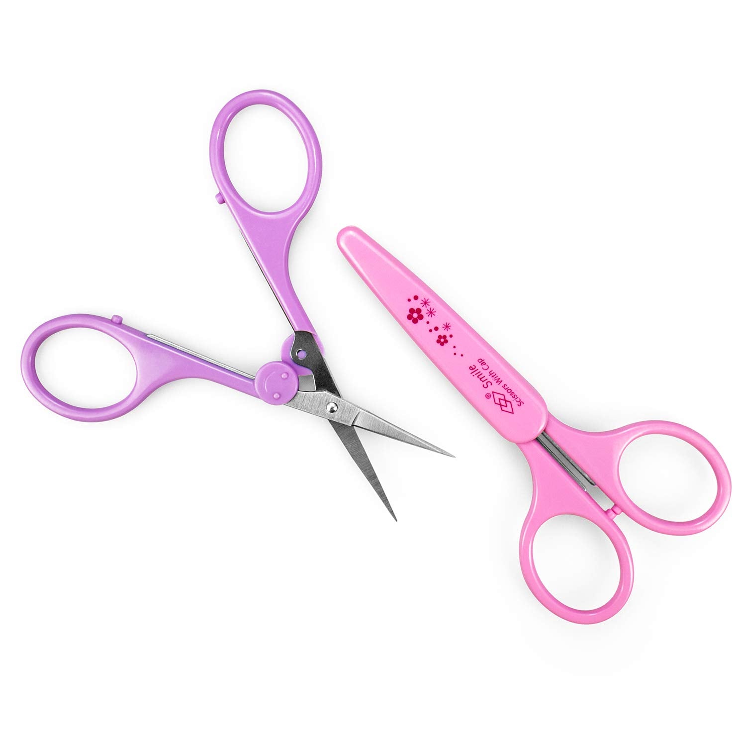 Humbee Eyebrow Scissors, Small Scissors For Facial, Nose, Eyebrow, Mustache, And Beard Hair Trimming & Grooming, Straight Edge,