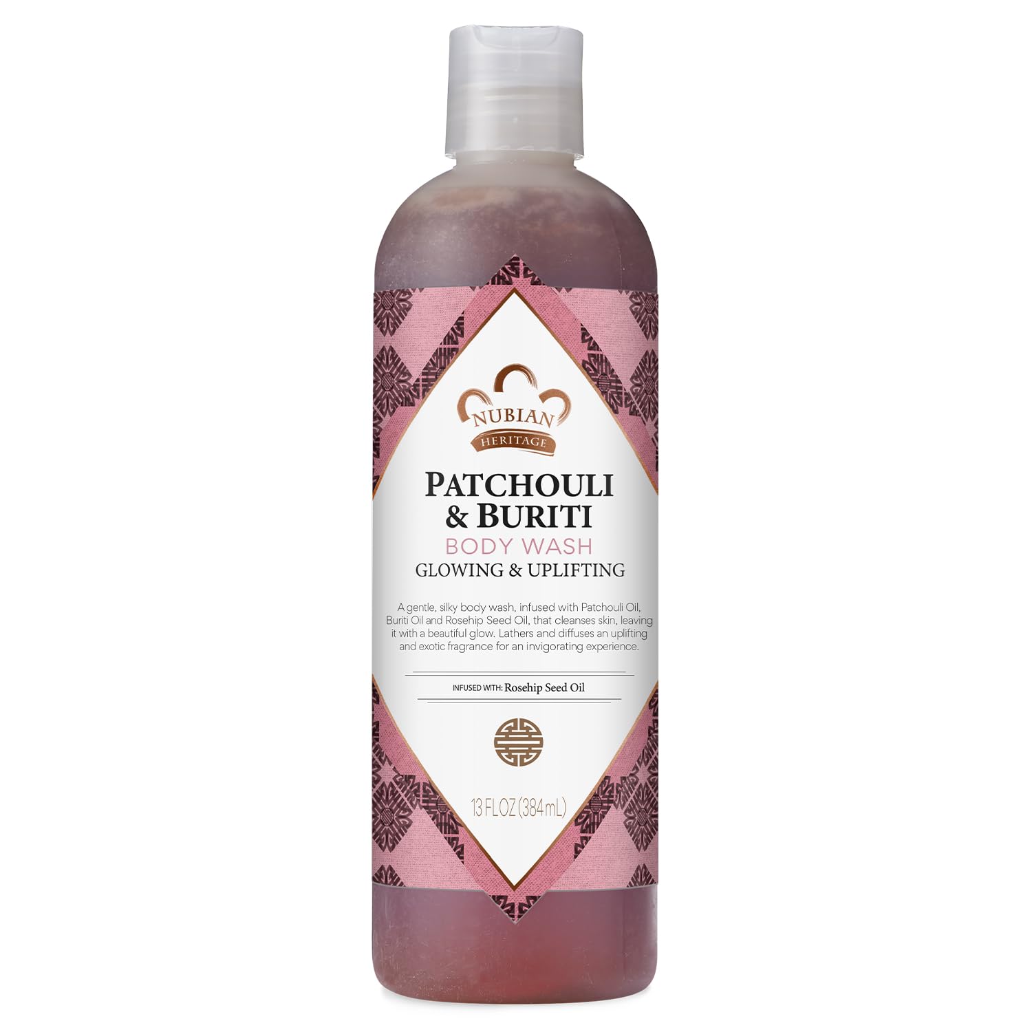 Nubian Heritage Body Wash, Patchouli & Buriti - Toning & Uplifting Shower Essentials Body Soap with Aloe Vera & Rosehip Seed Oil