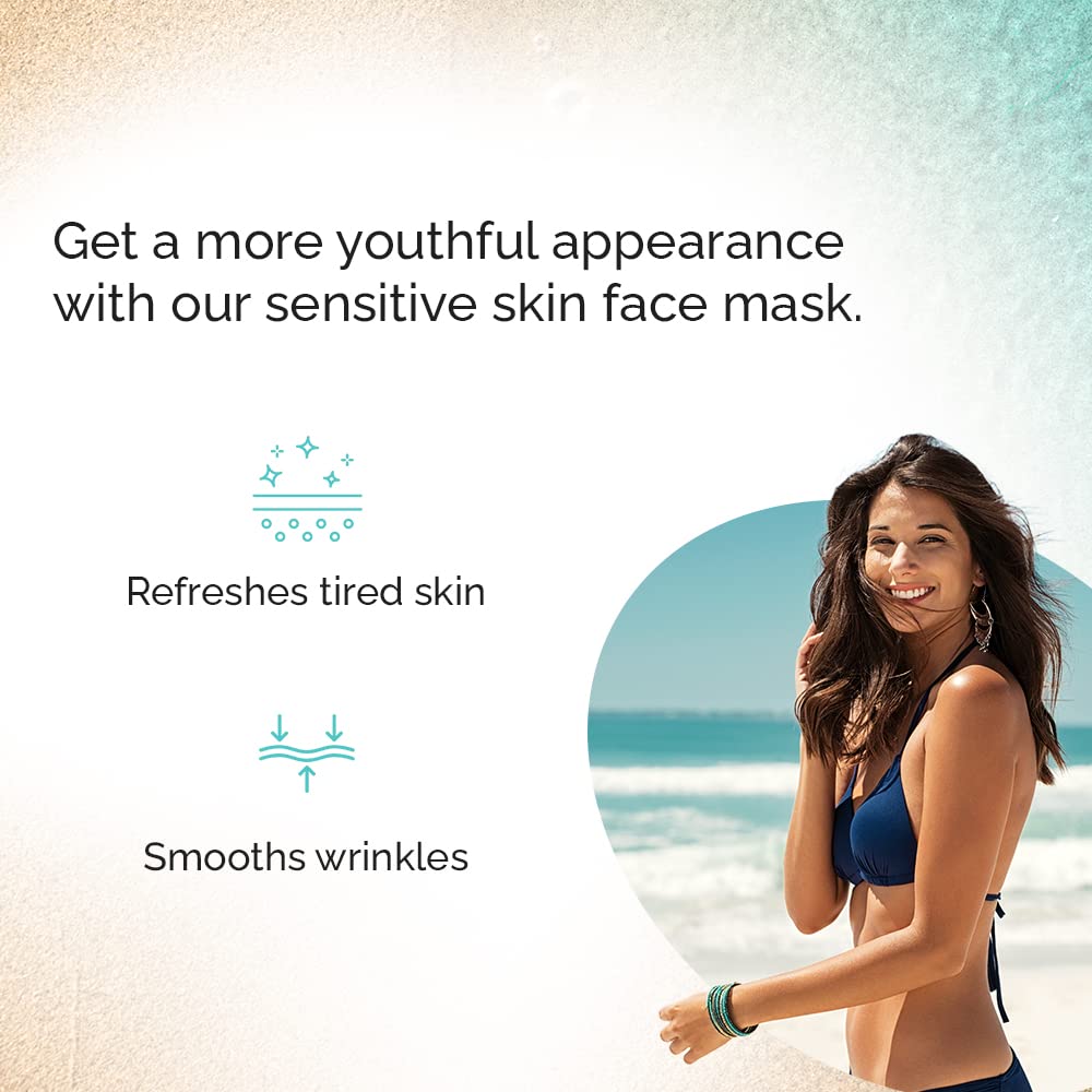 Vitamins And Sea Beauty, Hydrating Moisturizing Night Face Mask, Relaxing Overnight Facial With Sea Lavender And Chamomile, Skin