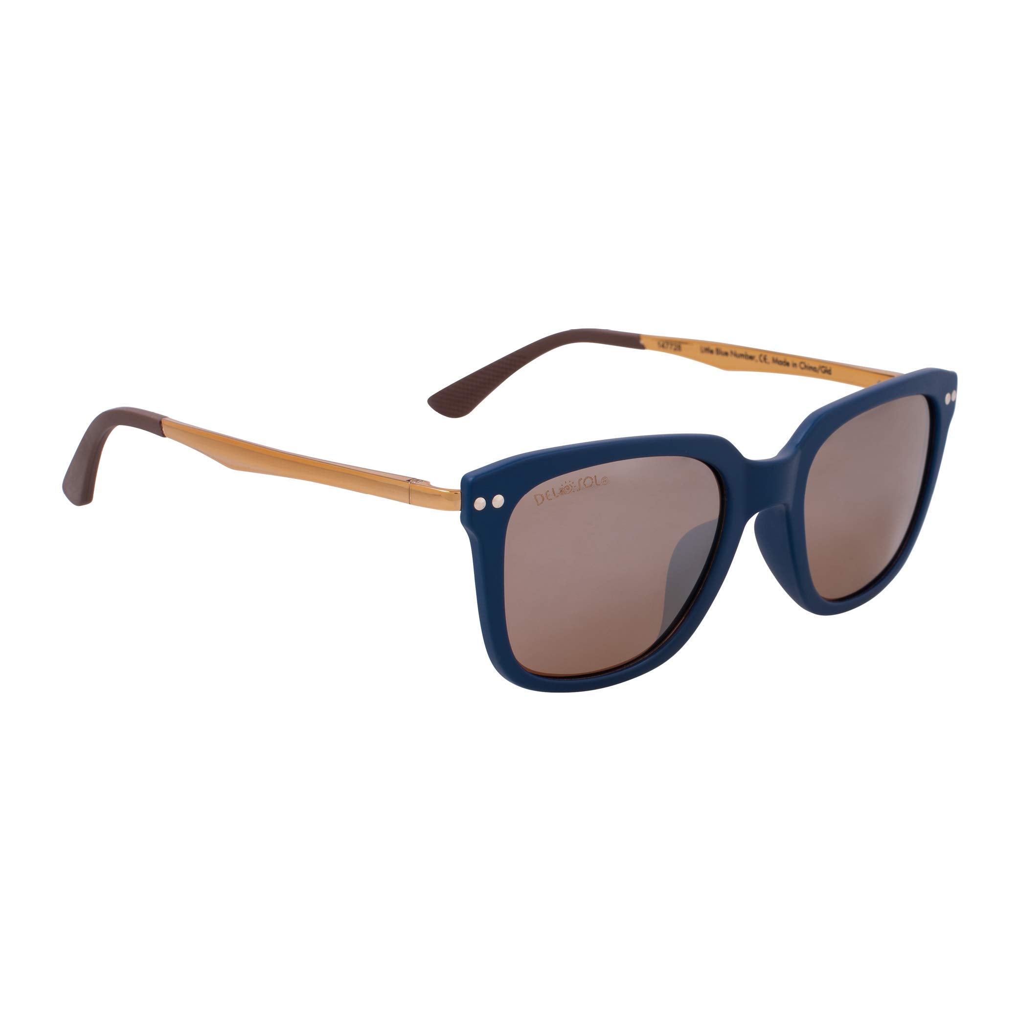 Solize Little Blue Number - Blue And Silver To Gold By Delsol For Unisex - 1 Pc Sunglasses