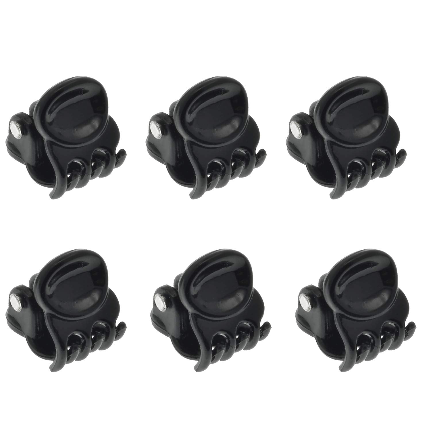 Camila Paris AD116/6 French Hair Clip for Women, Set of 6 Extra Small Girls Hair Claw Clips Jaw Fashion Durable Styling Hair Acc