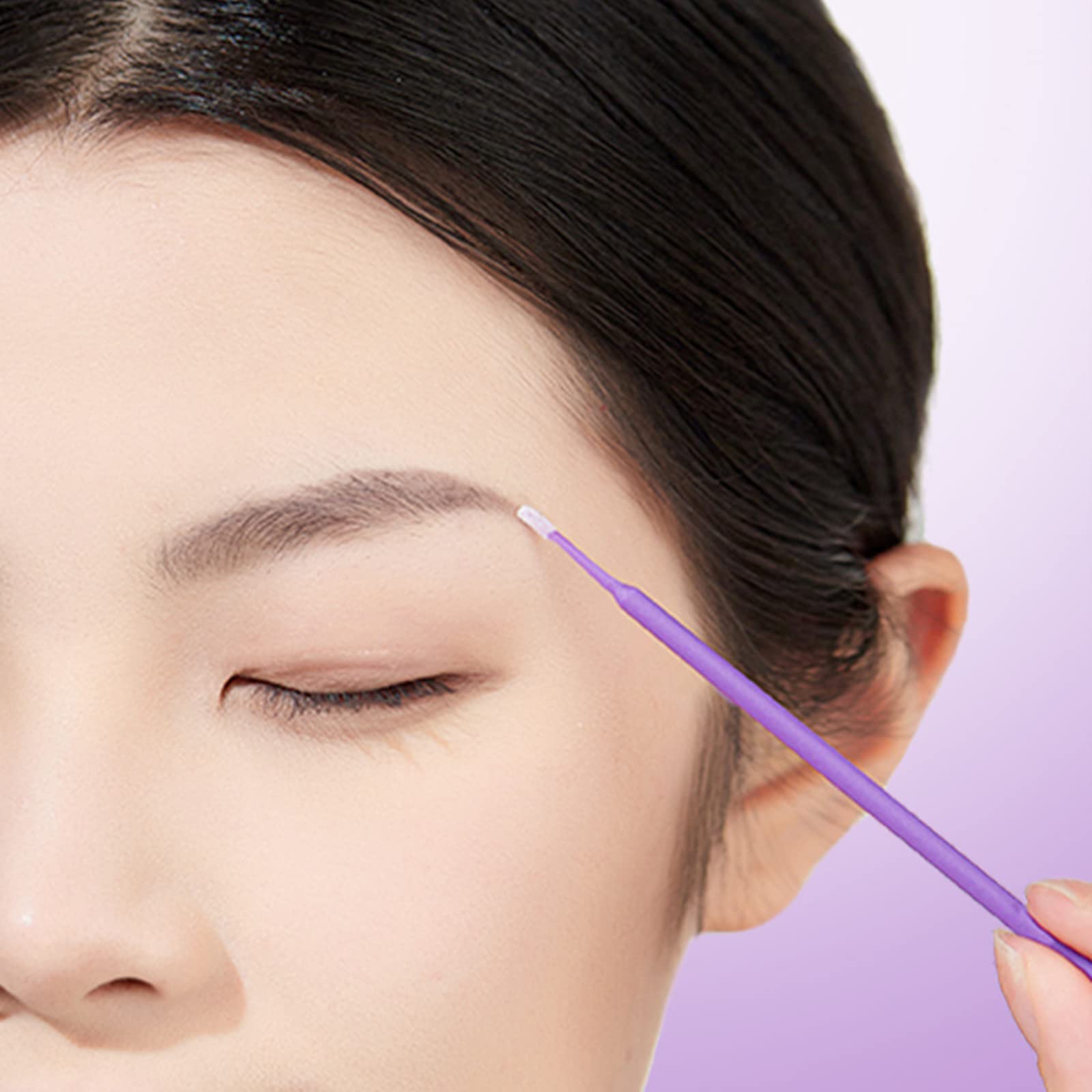Disposable Micro Applicators Brush For Eyelash And Make Up Brushes 1200Pcs (Head Diameter: 2.0Mm)