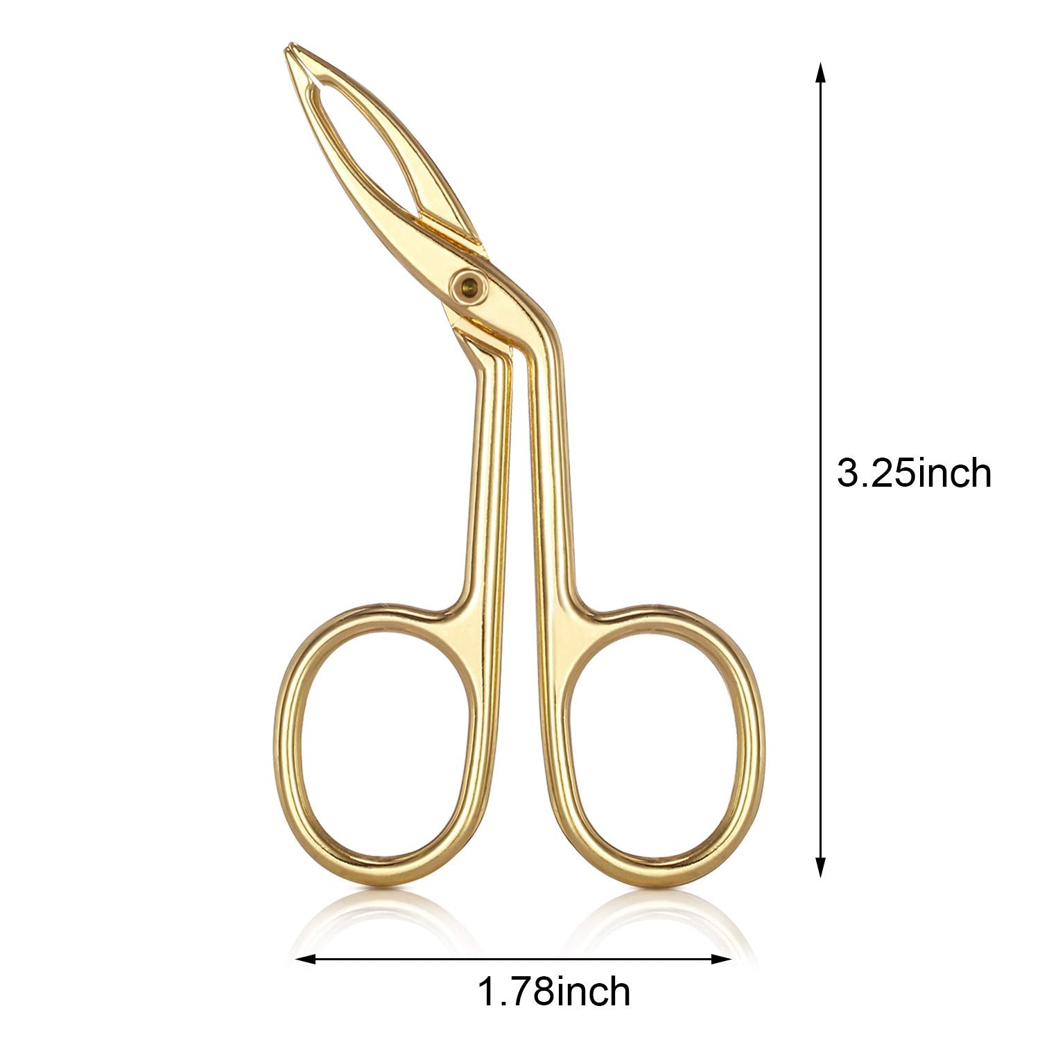 Hicarer 3 Pcs Eyebrow Tweezers Scissor Handle Straight Tip Scissor Shaped Eyebrows Tweezers For Hair Plucker Remover Facial Hair