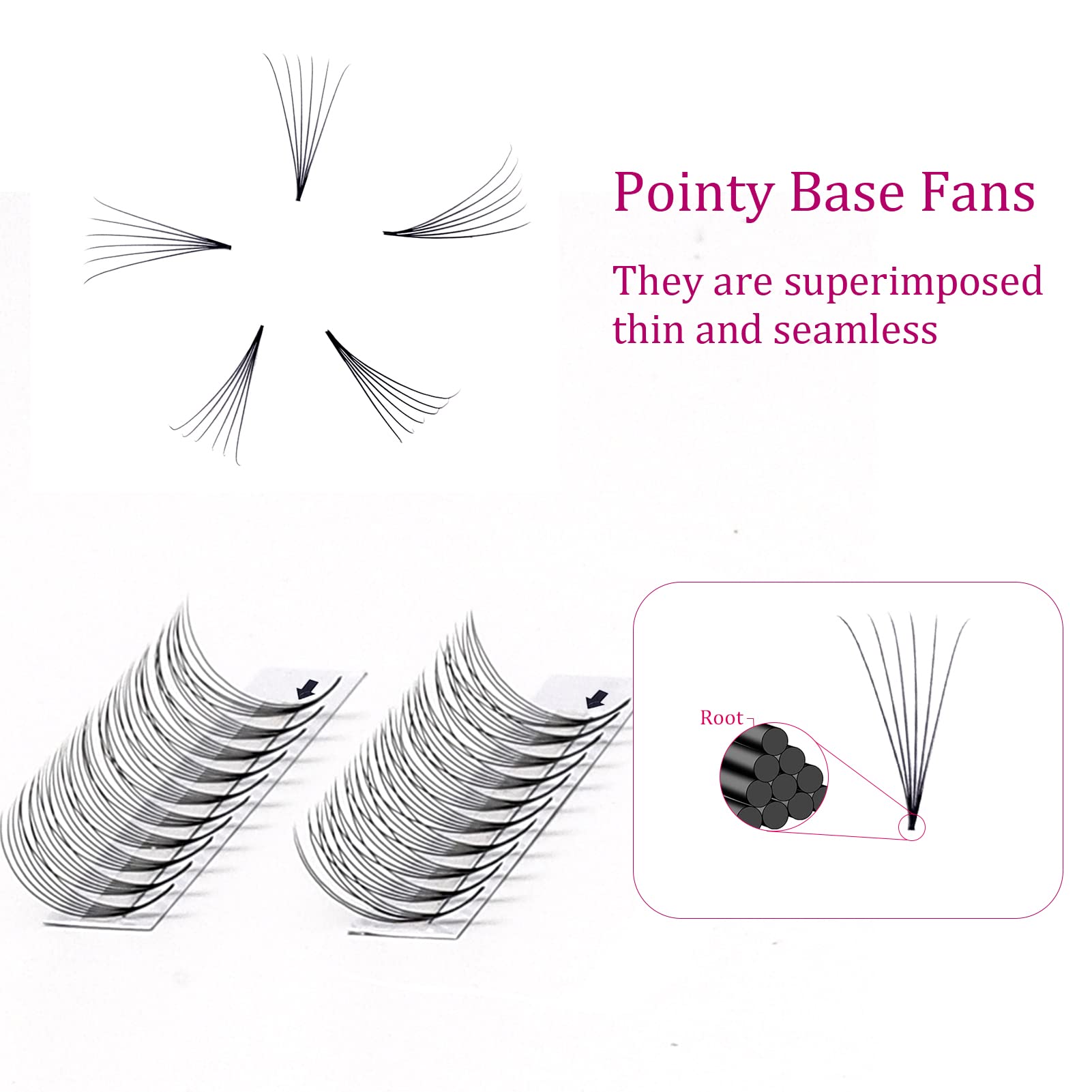 Lash Extensions Volume Premade Fans 6D 0.07 Lash Fans Volume Eyelash Extensions C Curl 13Mm Premade Eyelash Extensions 8-20Mm To
