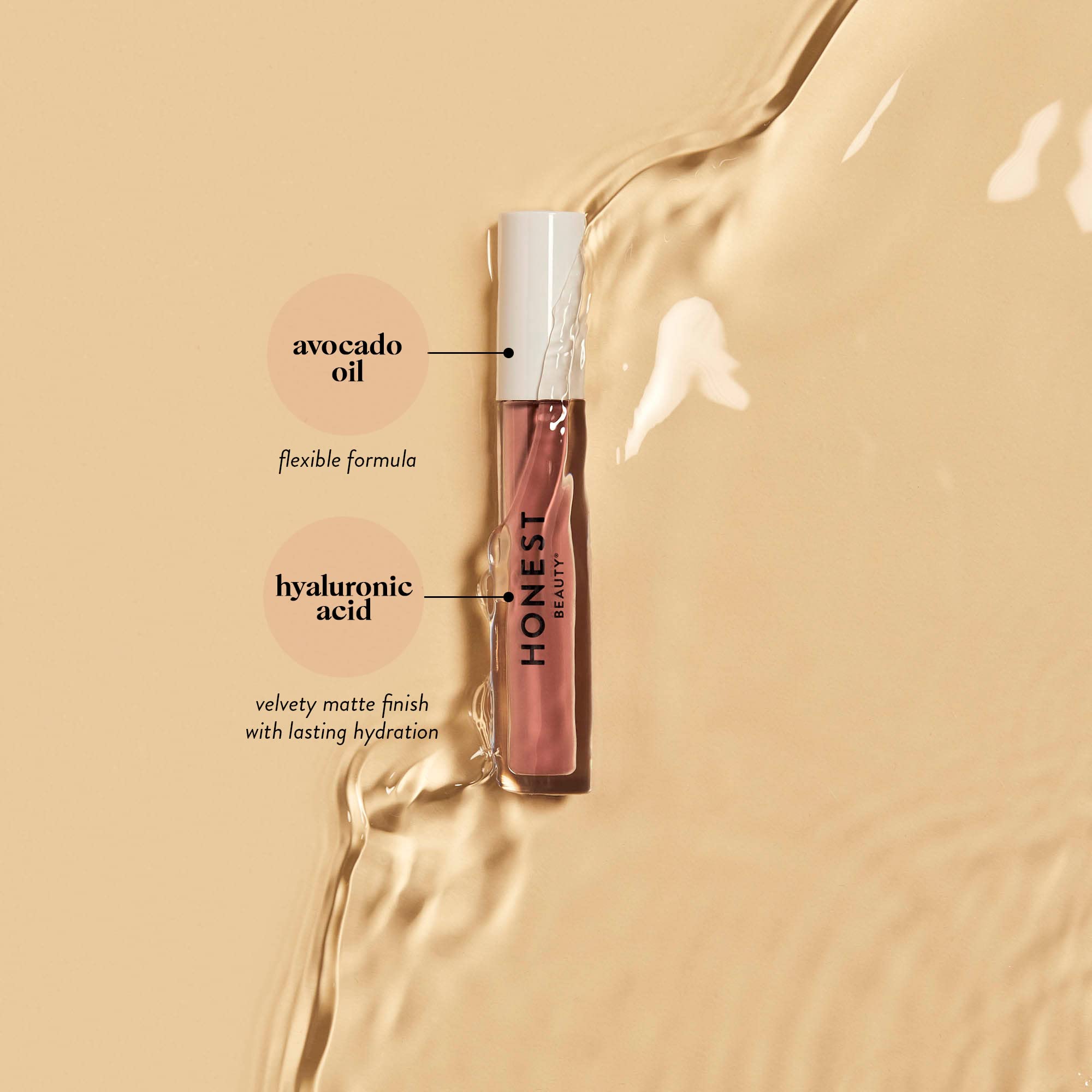 Honest Beauty Hydrating Liquid Lipstick With Hyaluronic Acid + Avocado Oil | Ewg Verified, Vegan + Cruelty Free | Off Duty, .12