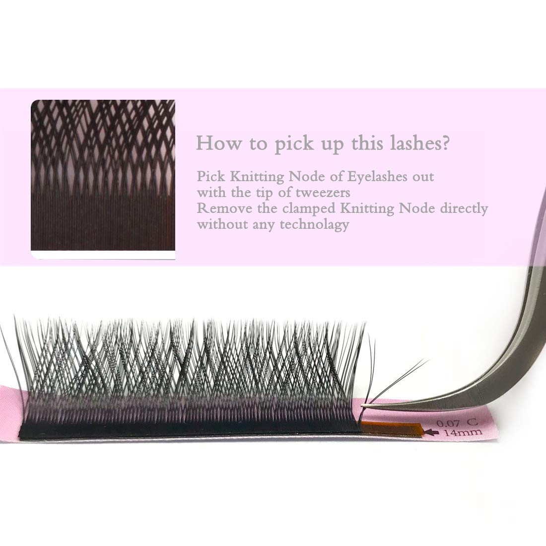 Y Lash Extensions D Curl .05Mm 9Mm Mix Tray Premade Volume 2D Fans Eyelash Extension .05 Mix Yy Type Wispies Soft Eye Lashes Sup