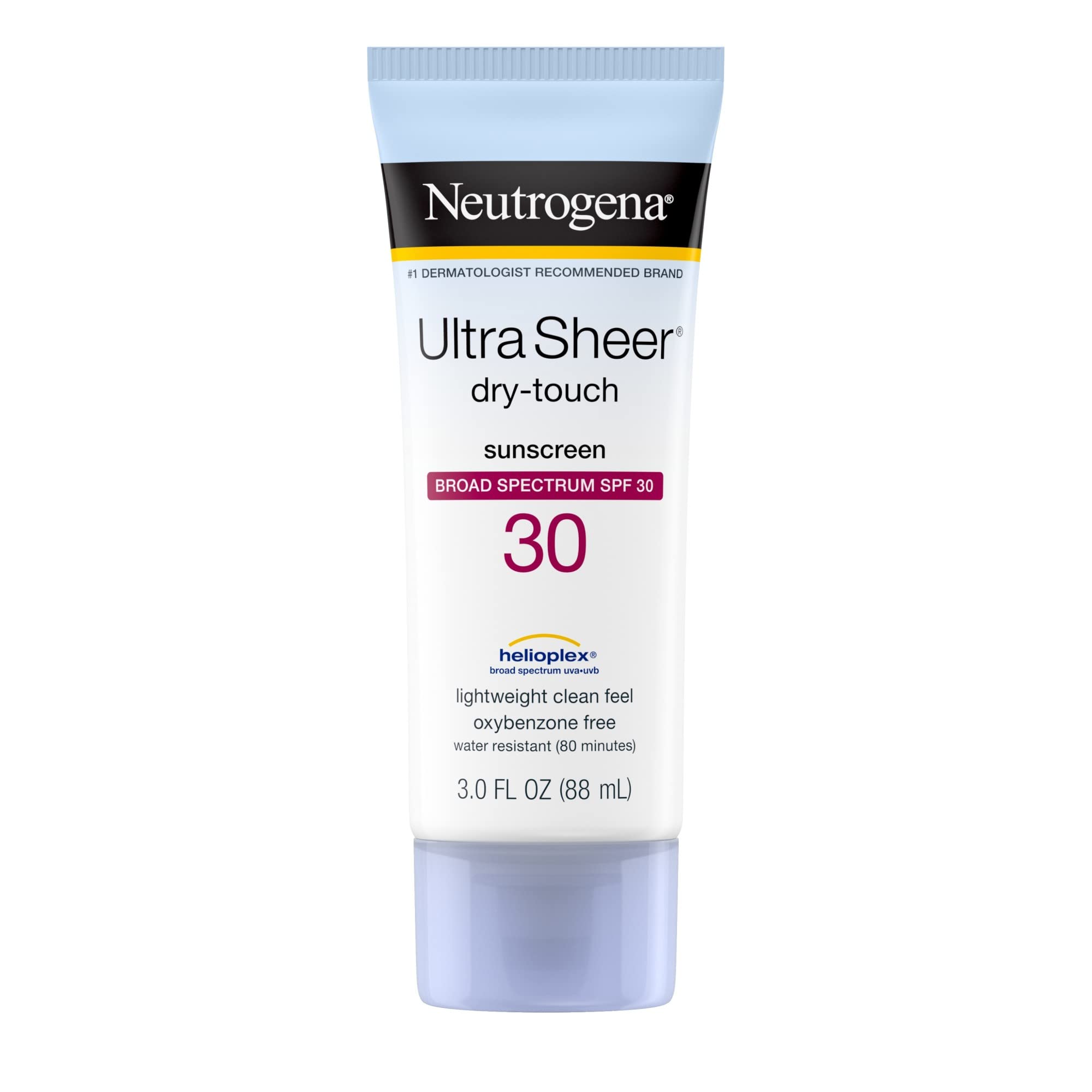 Neutrogena Ultra Sheer Dry-Touch Sunscreen Lotion, Broad Spectrum Spf 30 Uva/Uvb Protection, Oxybenzone-Free, Light, Water Resis