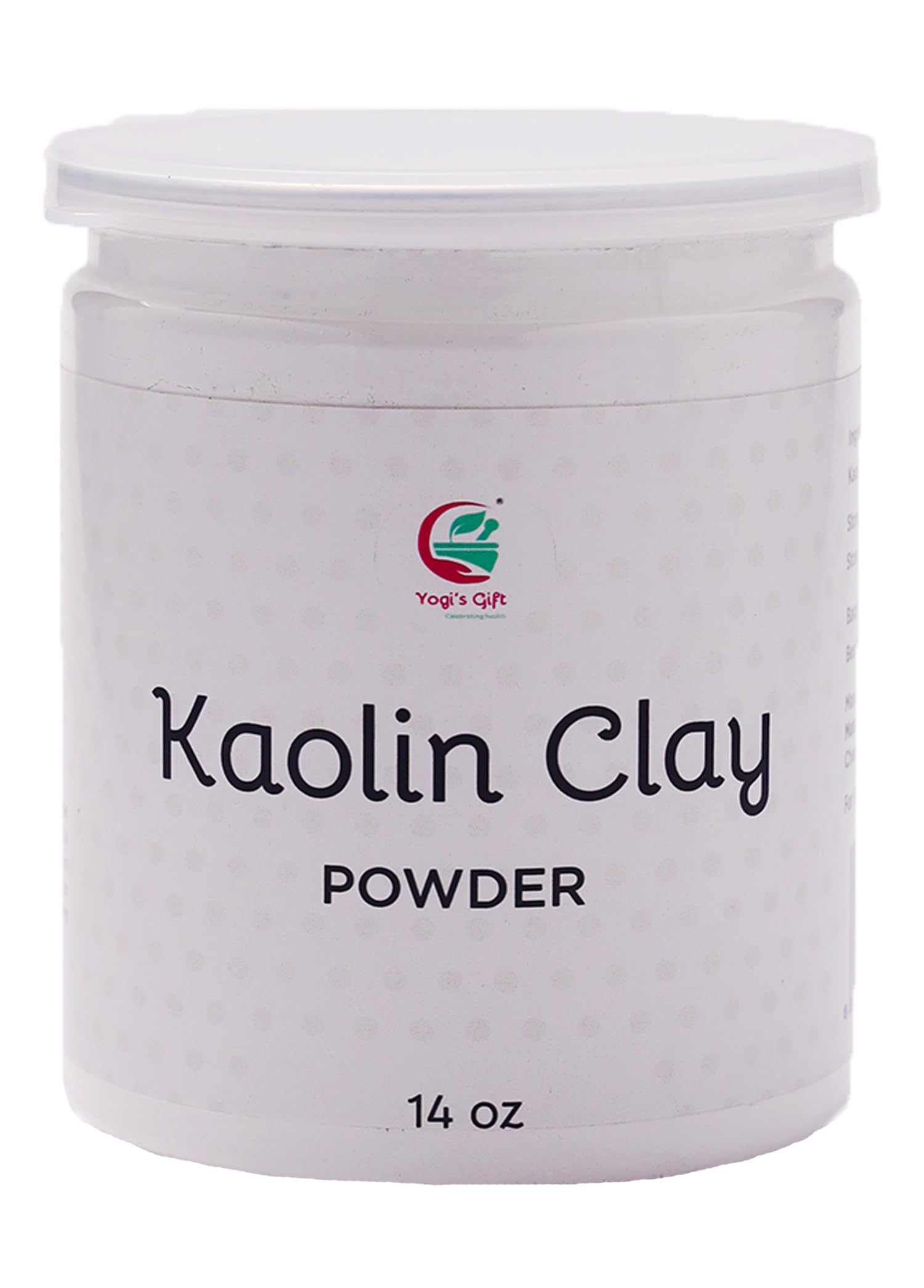 Kaolin Clay Powder | 14 oz | White Clay For Soap Making, Face Cleansing And Oily Skin | By Yogi's Gift