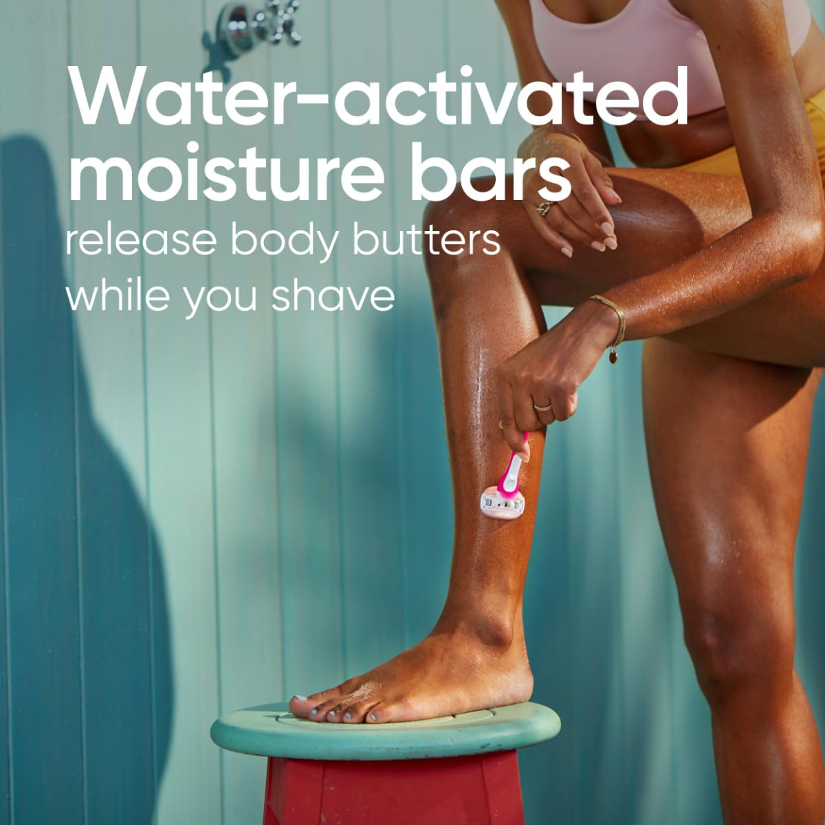 Gillette Venus Comfortglide Disposable Razors For Women, 2 Count, White Tea Scented Moisture Bars For A Smooth Shave